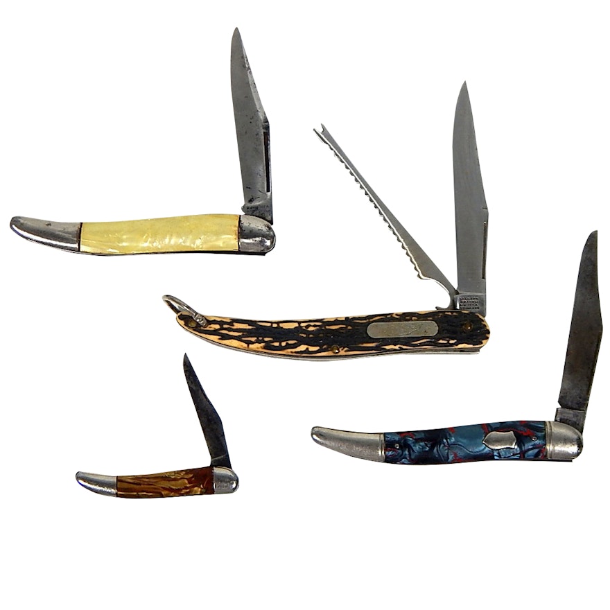 Folding Knives with Imperial, Schrade, Hammer Brand