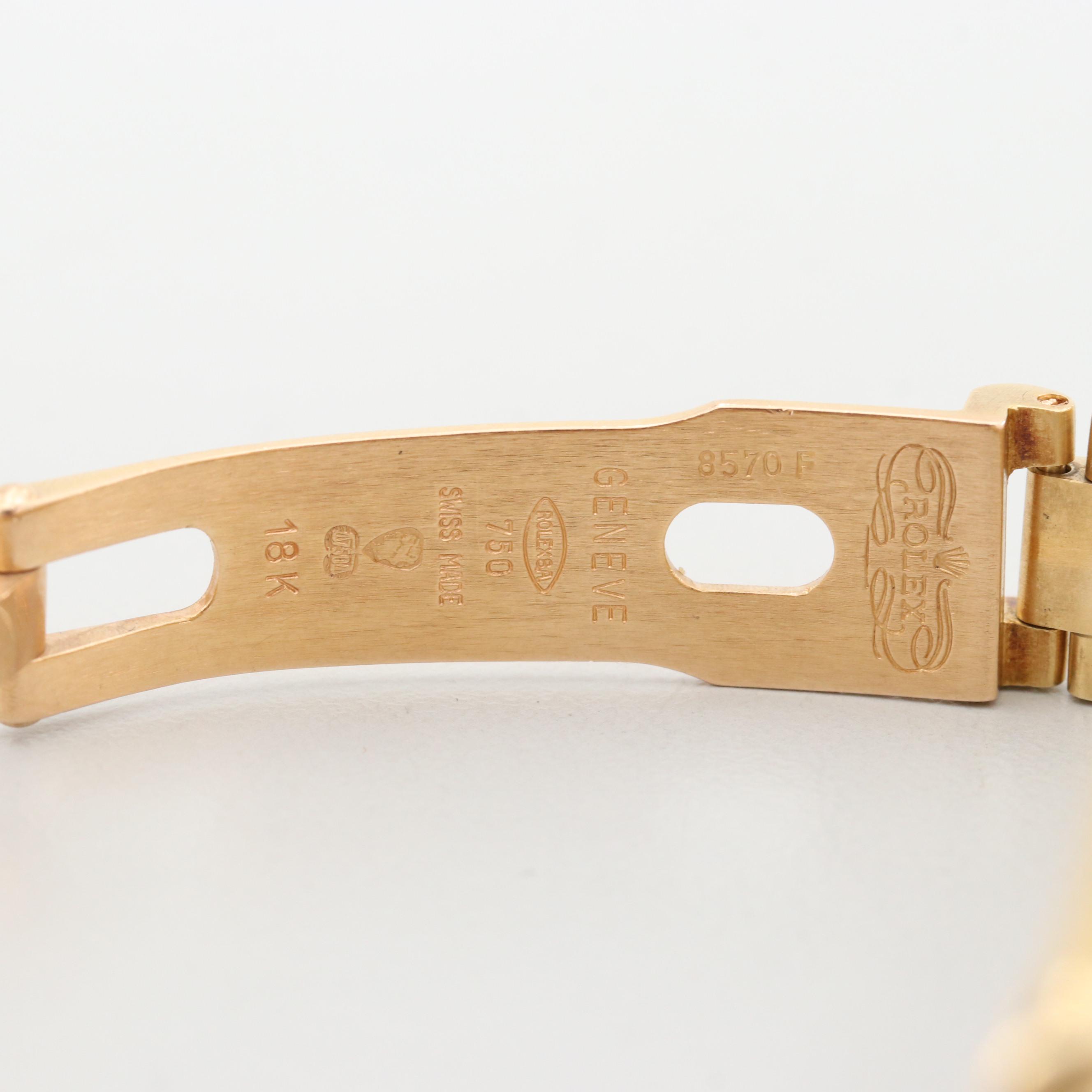 Vintage Rolex Datejust 18K Yellow Gold 1.05 CTW Diamond Watch, 1979