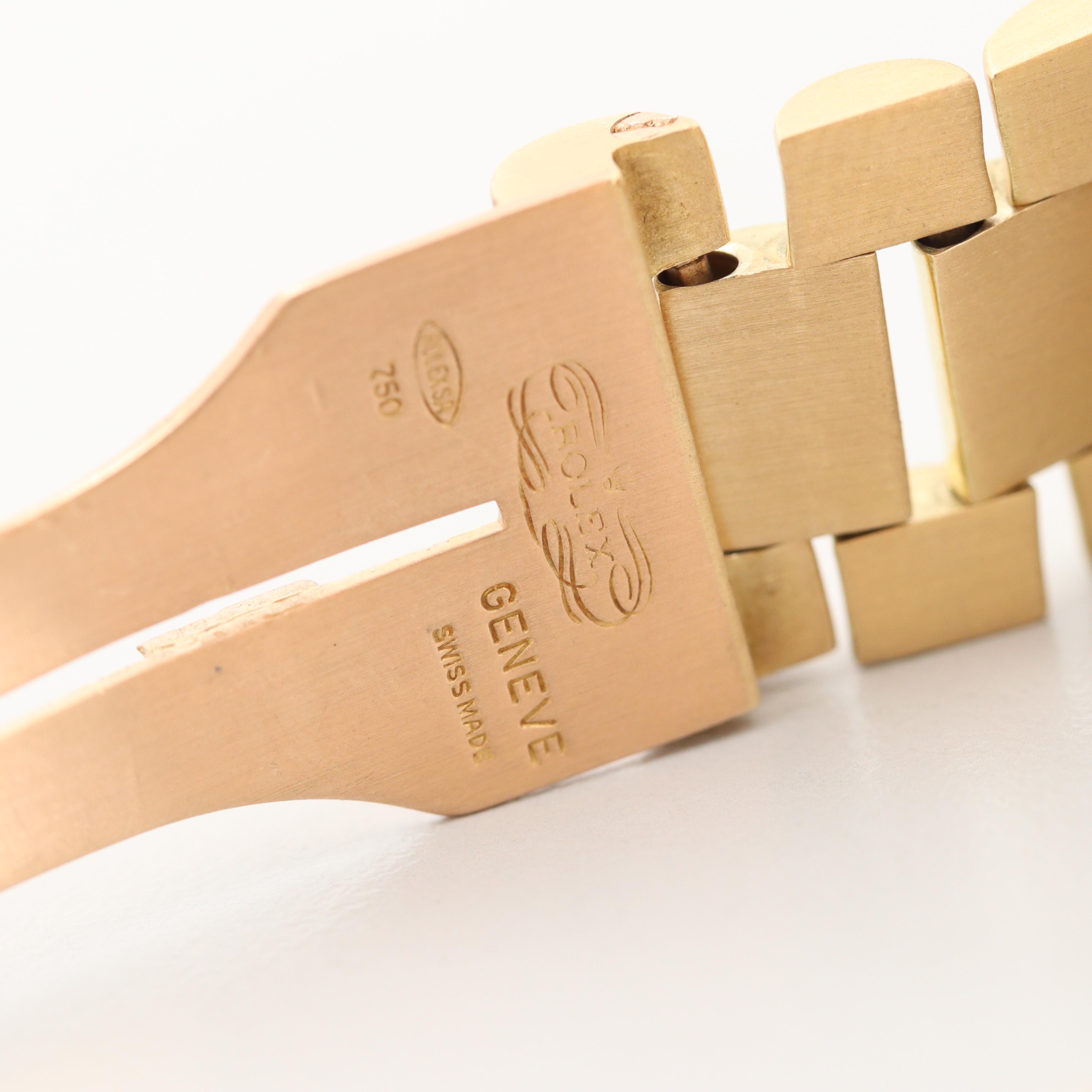 18K Gold Rolex Day Date "President" Model 1803 With 1.13 CTW Diamonds