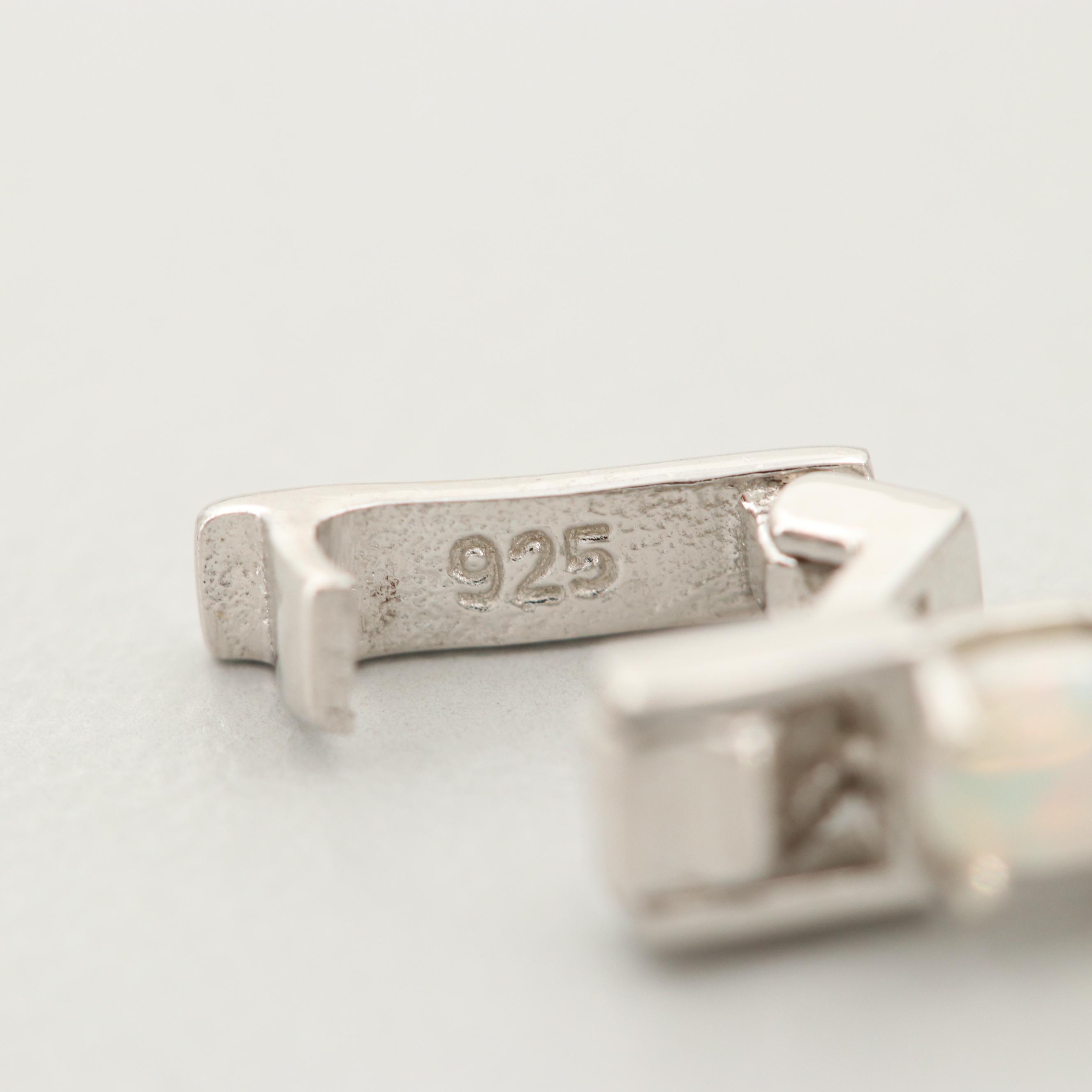 Sterling Silver Opal Bracelet