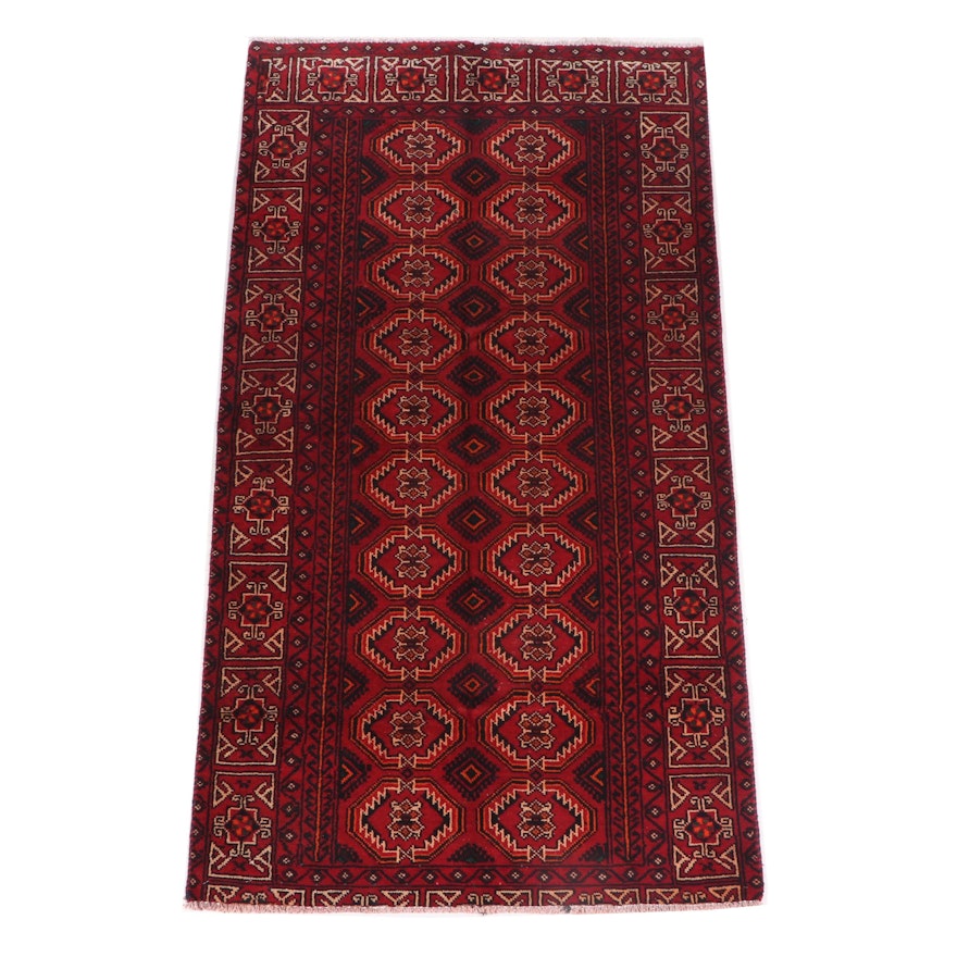 Hand-Knotted Afghan Wool Rug