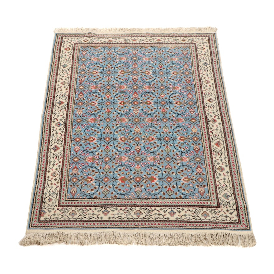 Hand-Knotted Turkish Kayseri Wool and Cotton Rug