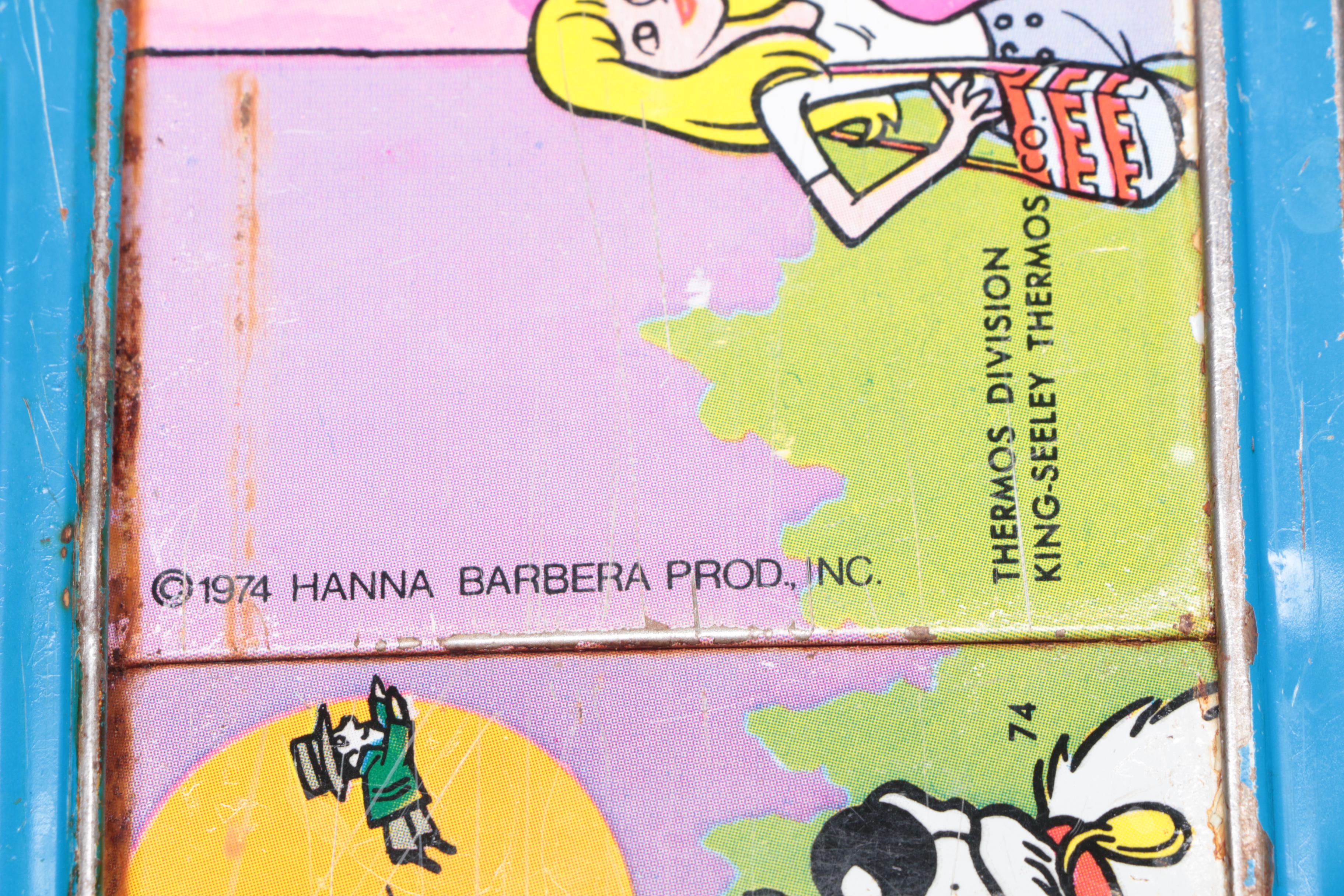 Metal and Plastic Lunch Boxes Including Donnie and Marie Osmond, Mid-Century