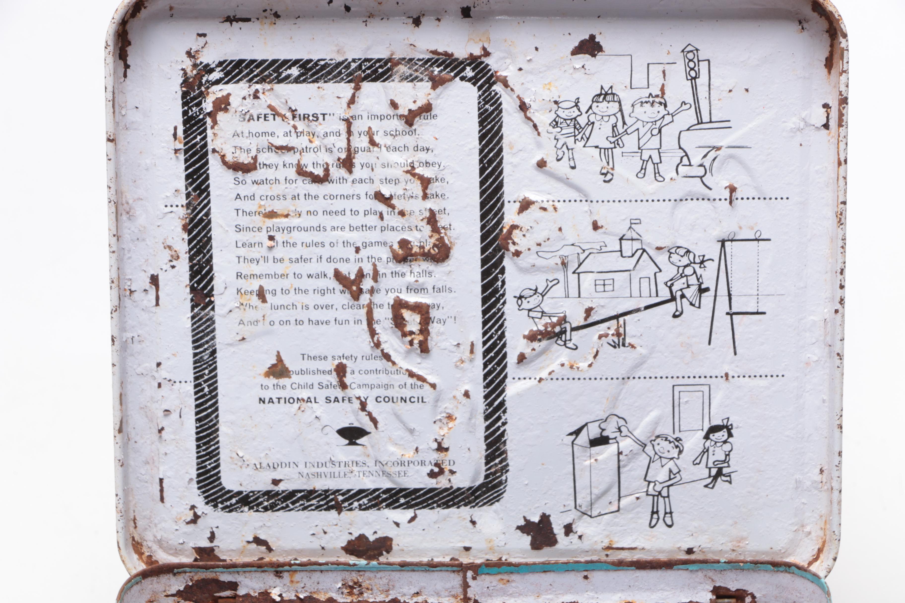 Metal and Plastic Lunch Boxes Including Donnie and Marie Osmond, Mid-Century