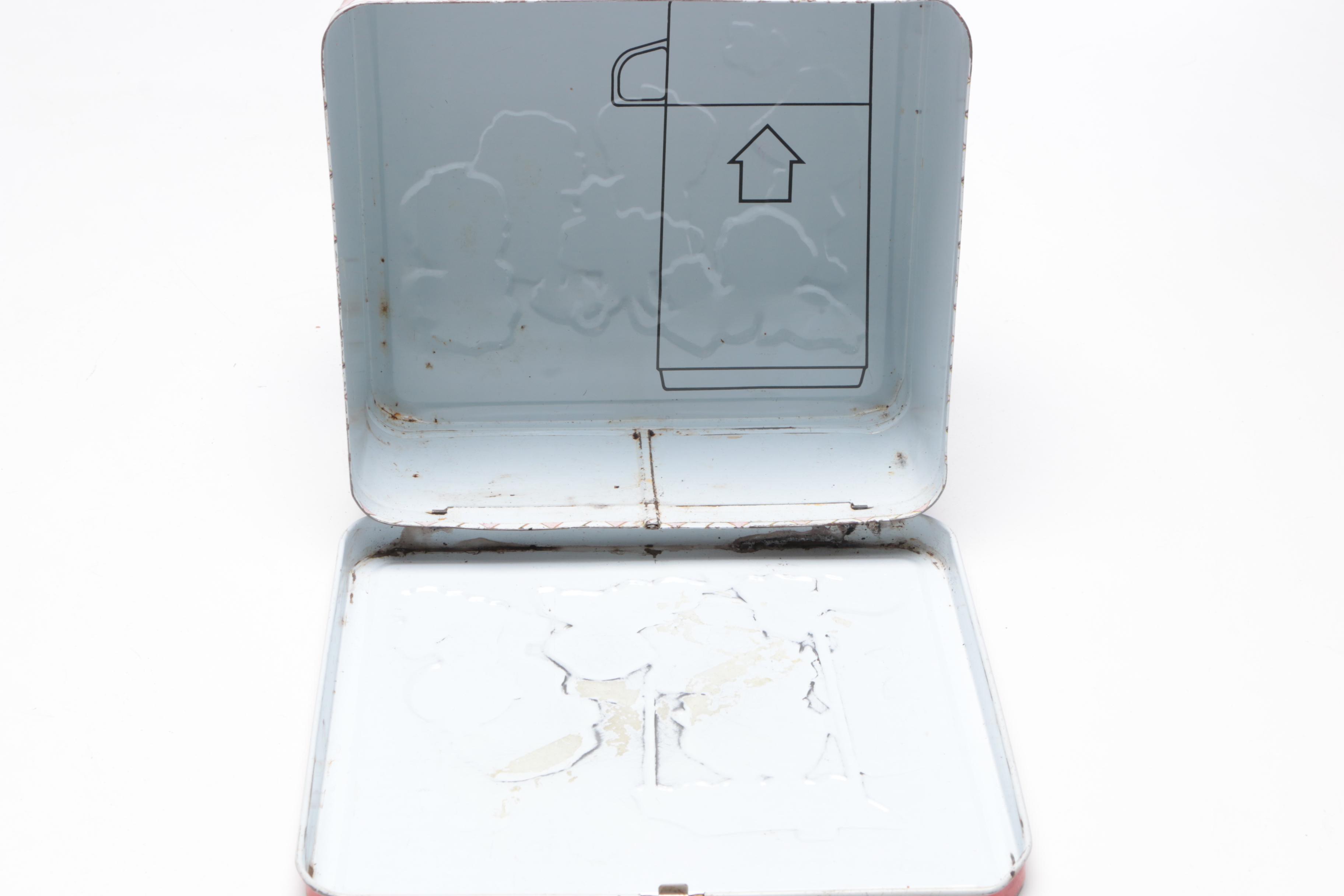 Metal and Plastic Lunch Boxes Including Donnie and Marie Osmond, Mid-Century