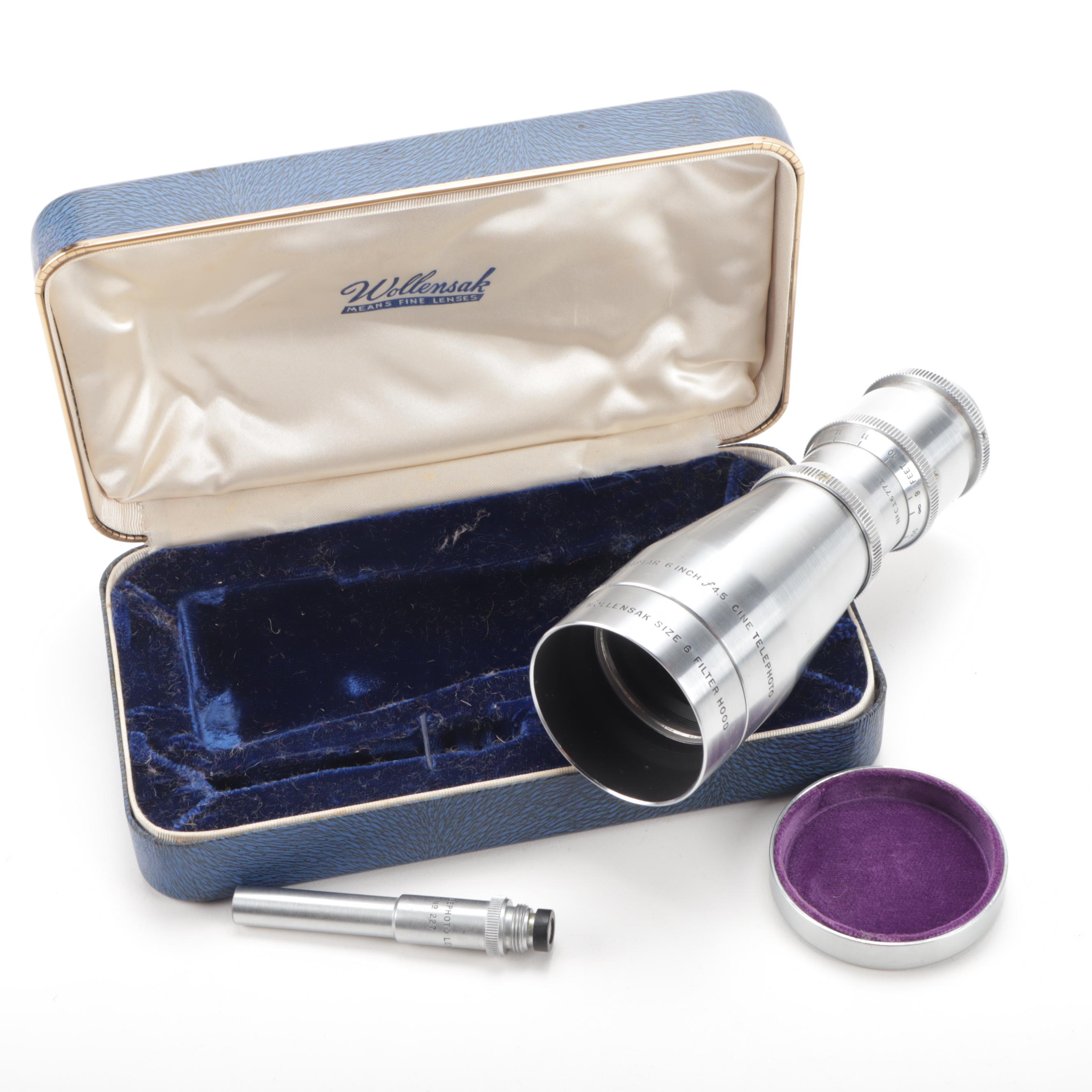 Wollensak Raptar 6 Inch f4.5 Cine Telephoto Lens