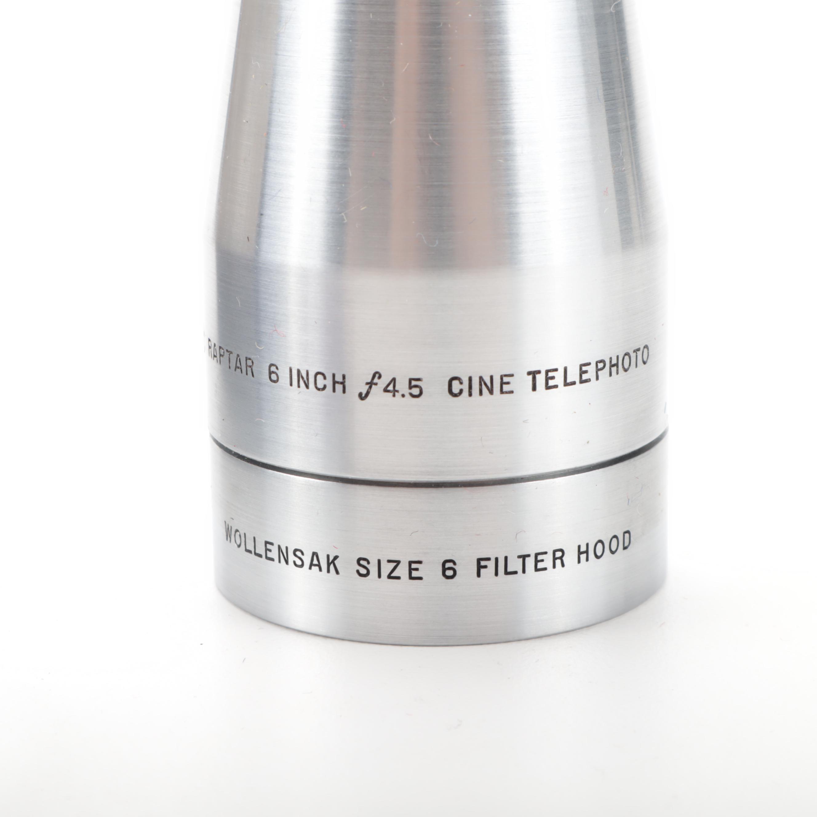 Wollensak Raptar 6 Inch f4.5 Cine Telephoto Lens
