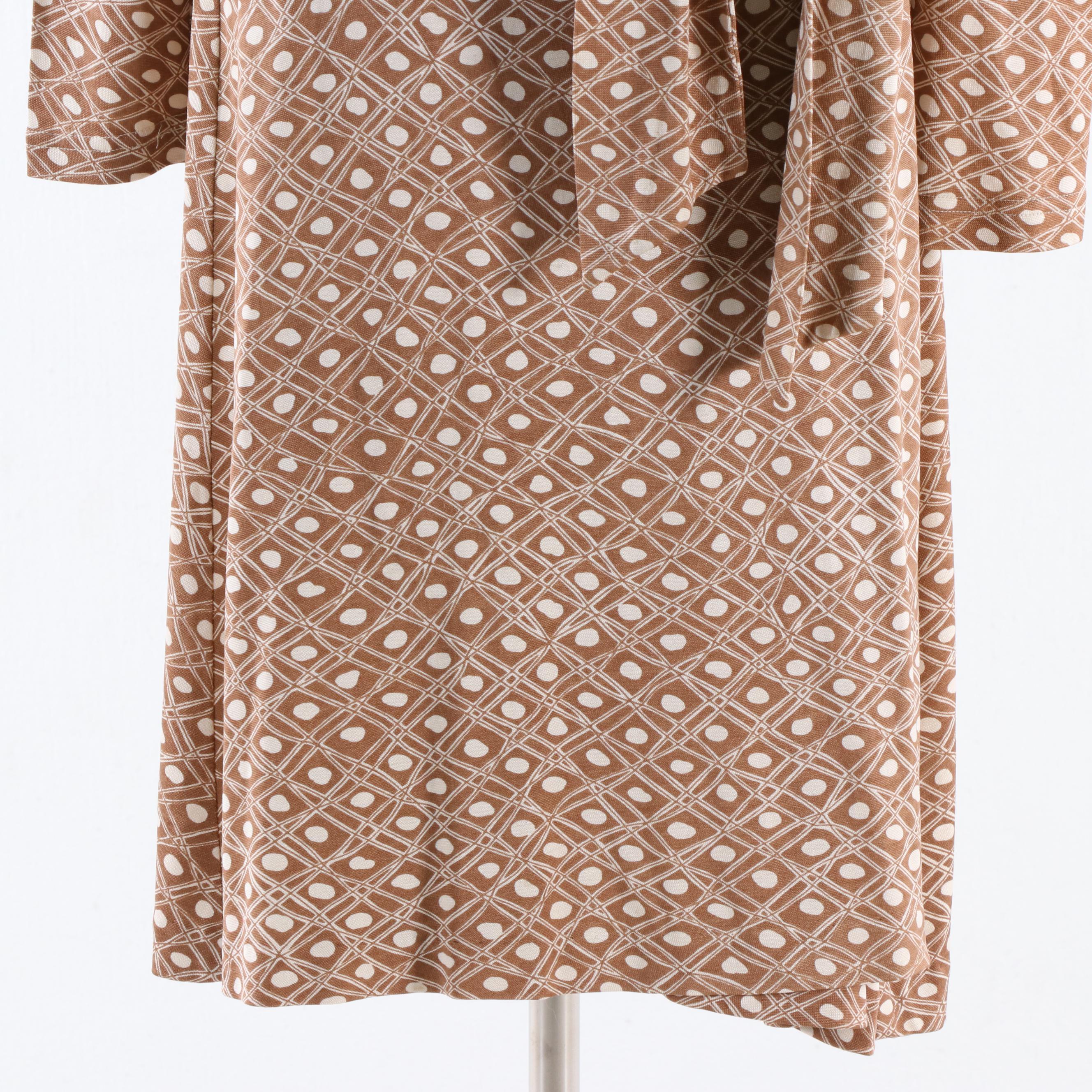 Diane von Furstenberg Silk Wrap Dress with Tie Sash