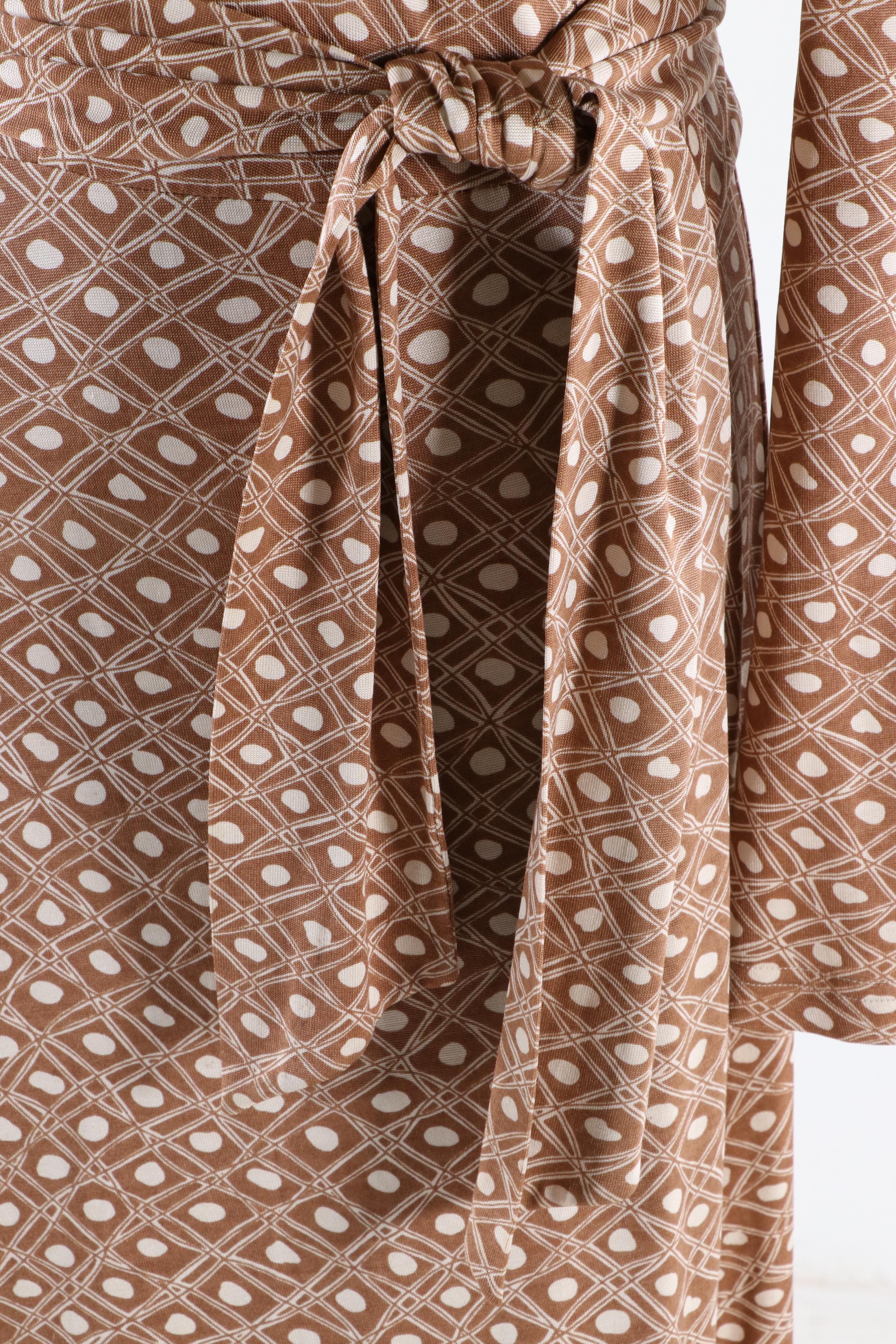 Diane von Furstenberg Silk Wrap Dress with Tie Sash