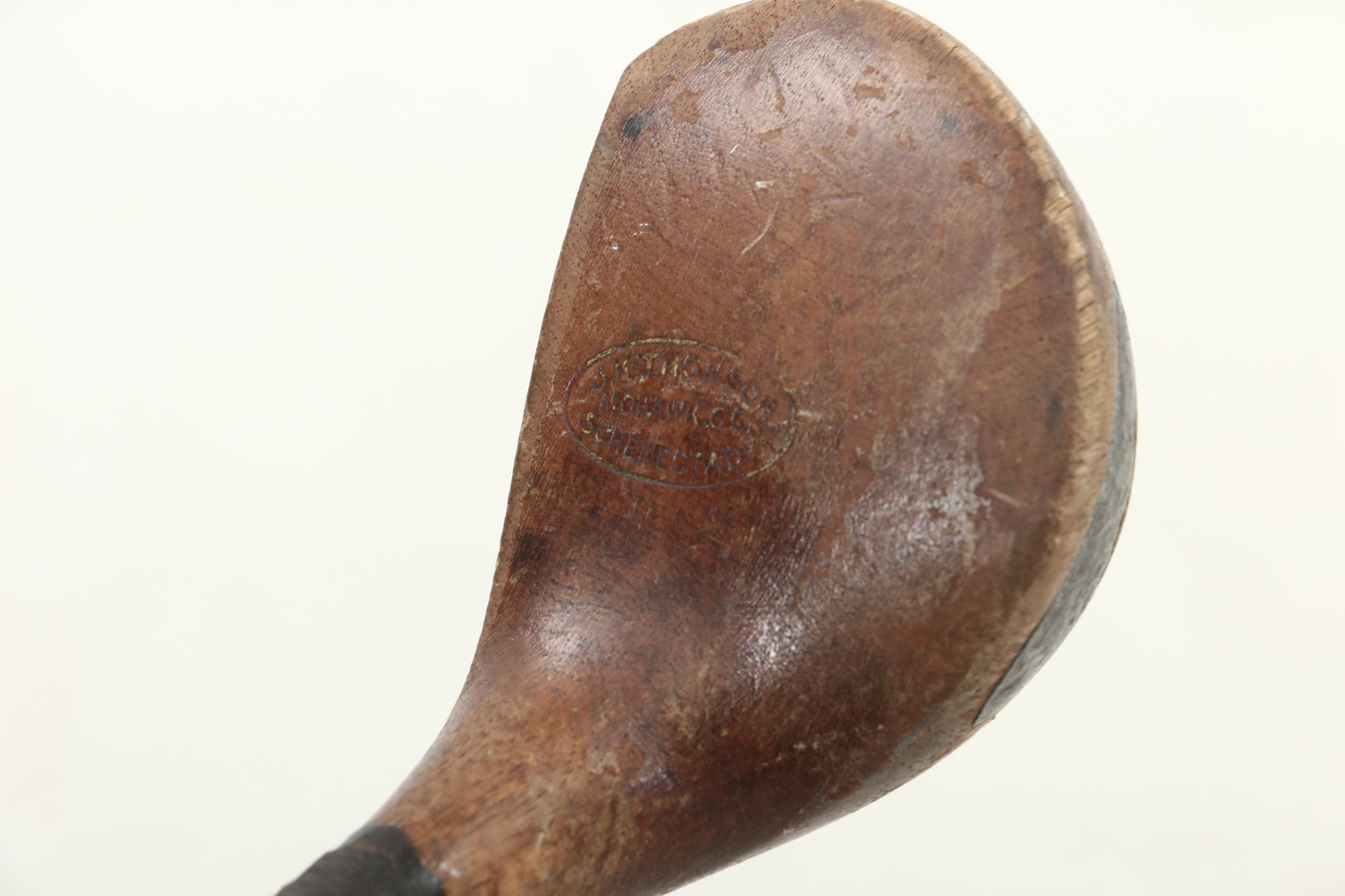 Windsor, Eddie Loos, and T Stewart Wooden Golf Clubs with Davega Sports Golf Bag