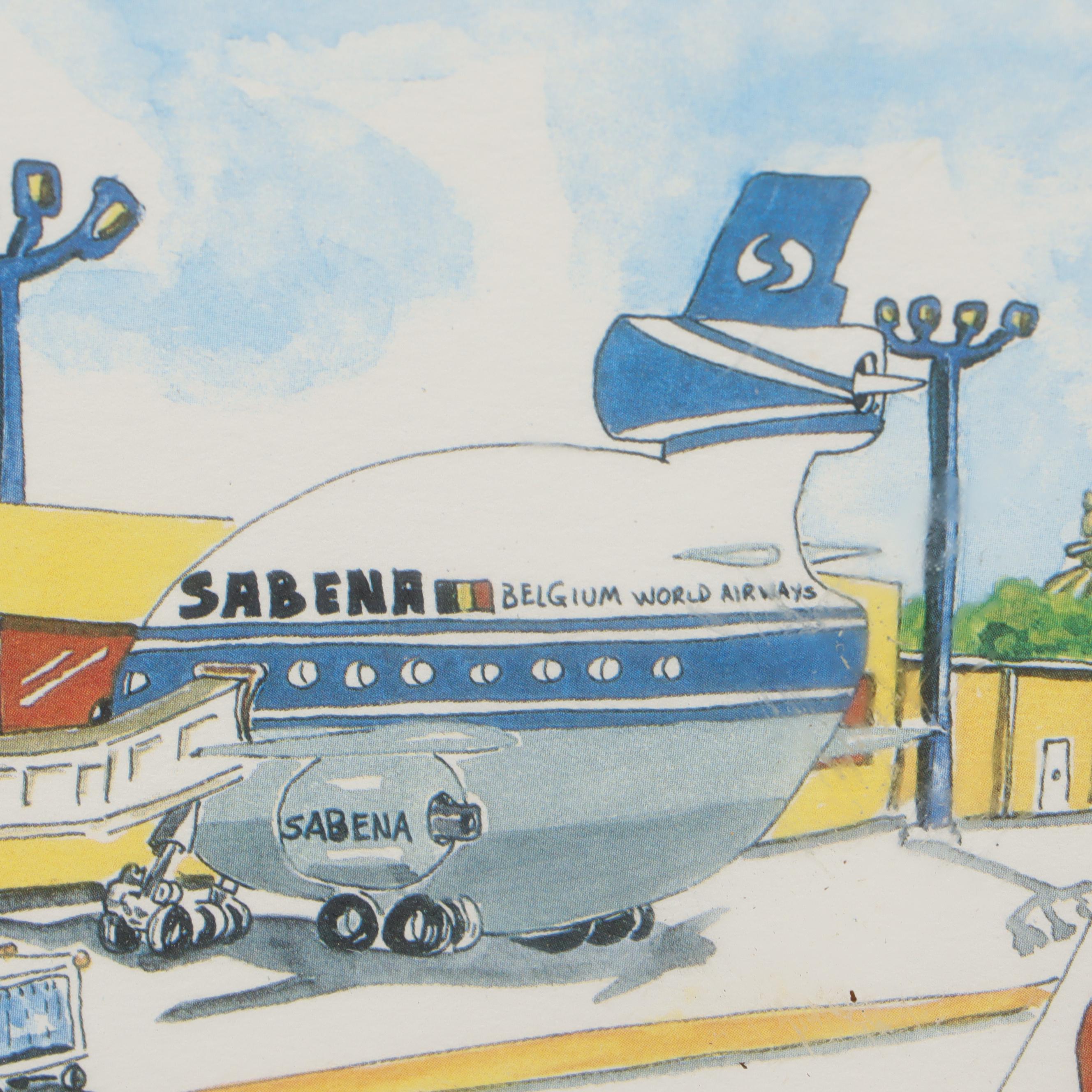 Alex Black Offset Lithographs of Airplanes Including Trans World and More