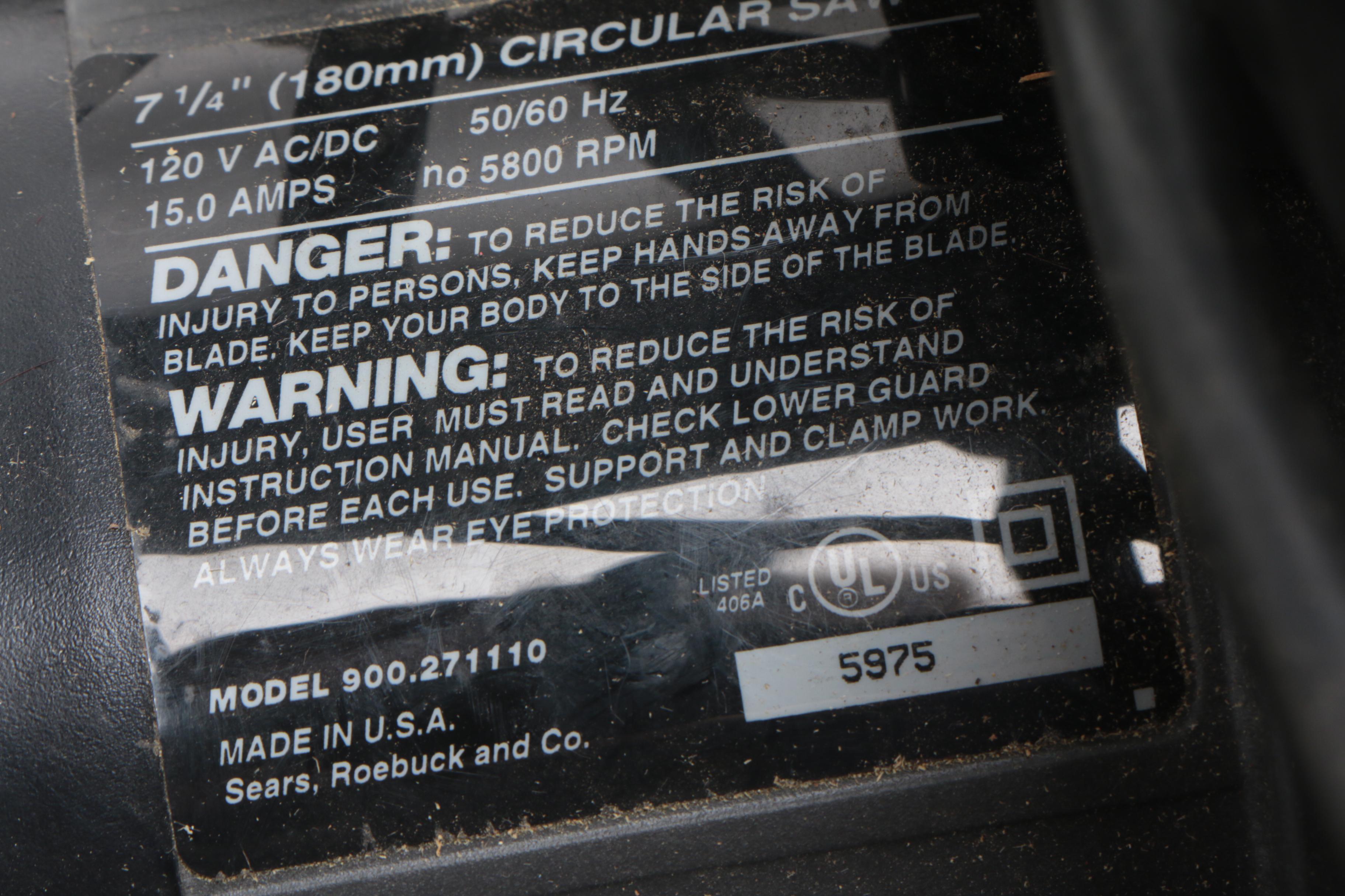 Craftsman Professional Circular Saw with Case