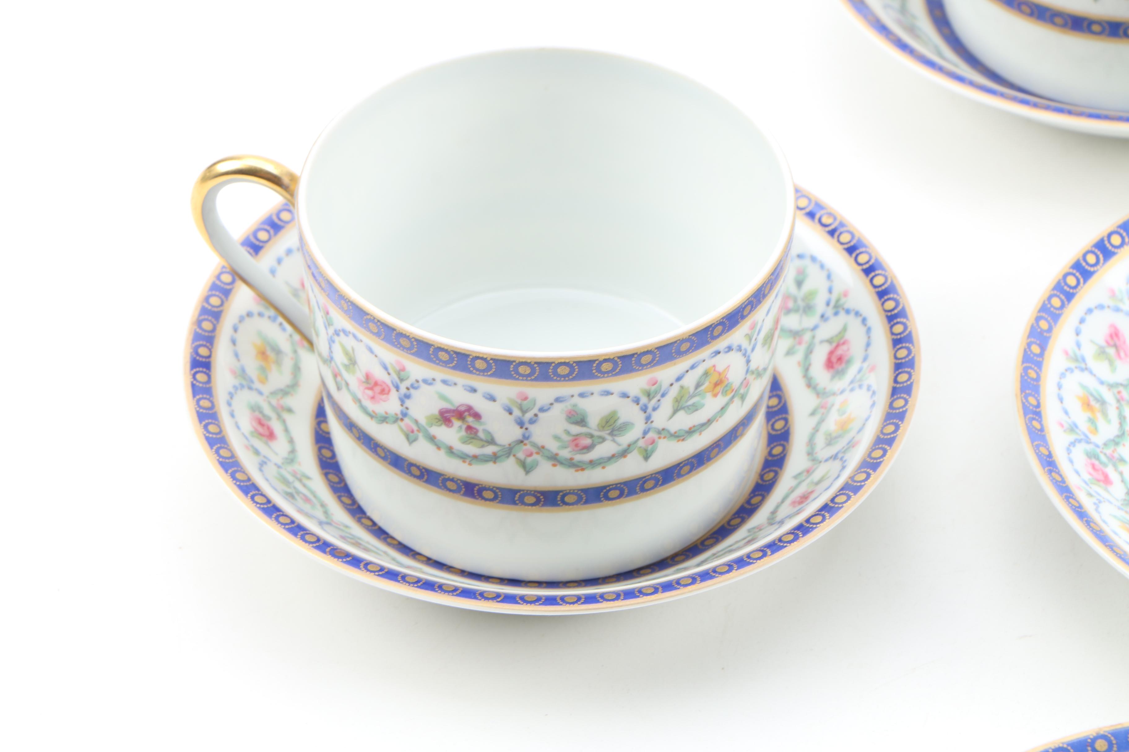 Haviland "Malmaison" China Dessert Set, 1969 - 1993