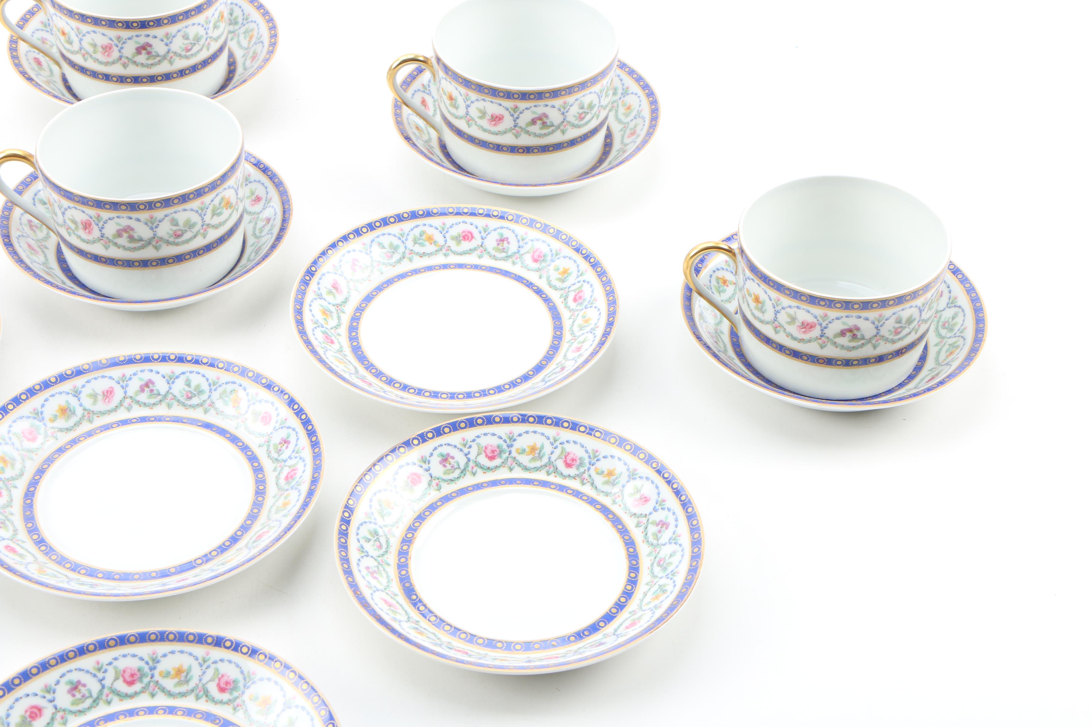 Haviland "Malmaison" China Dessert Set, 1969 - 1993