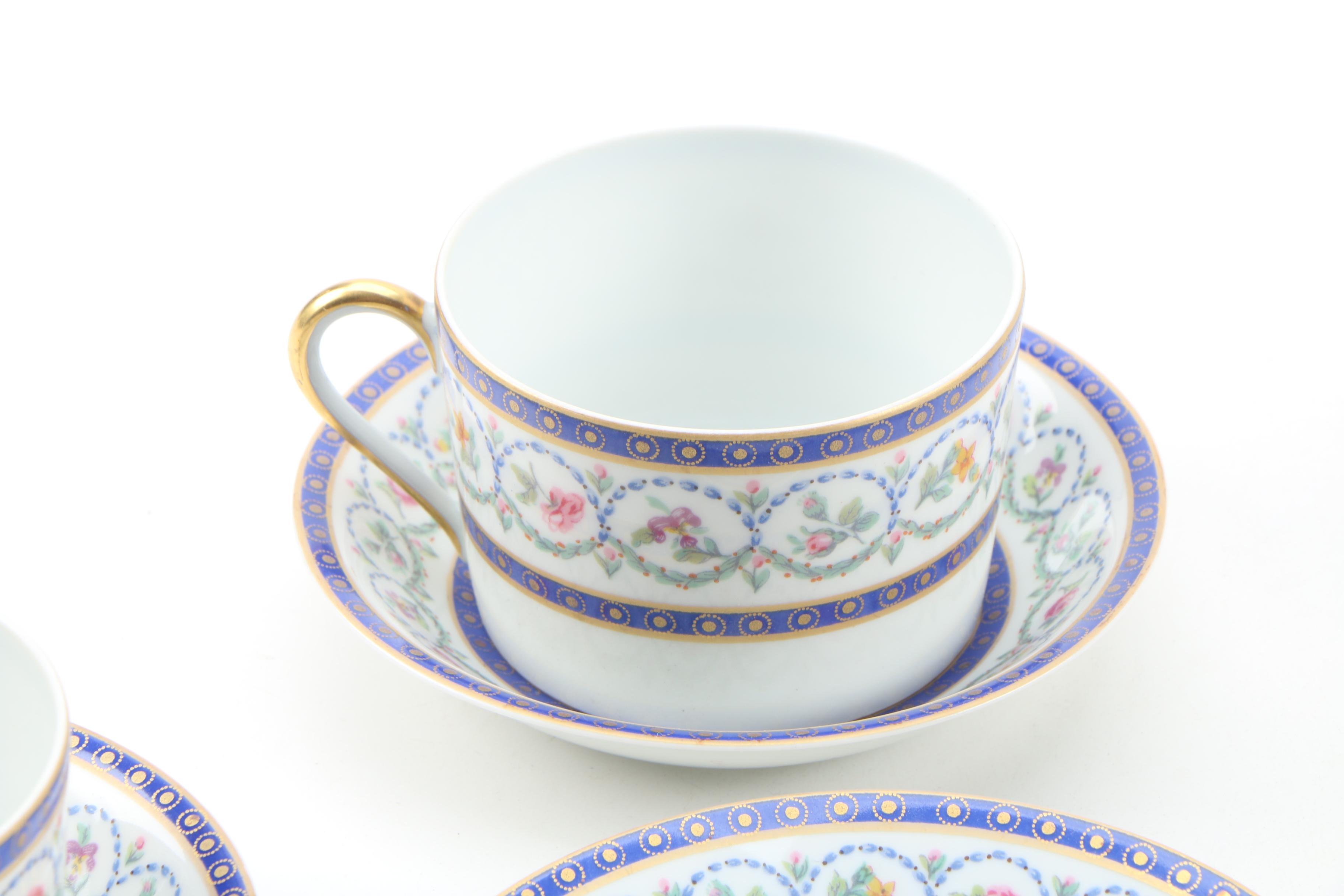 Haviland "Malmaison" China Dessert Set, 1969 - 1993