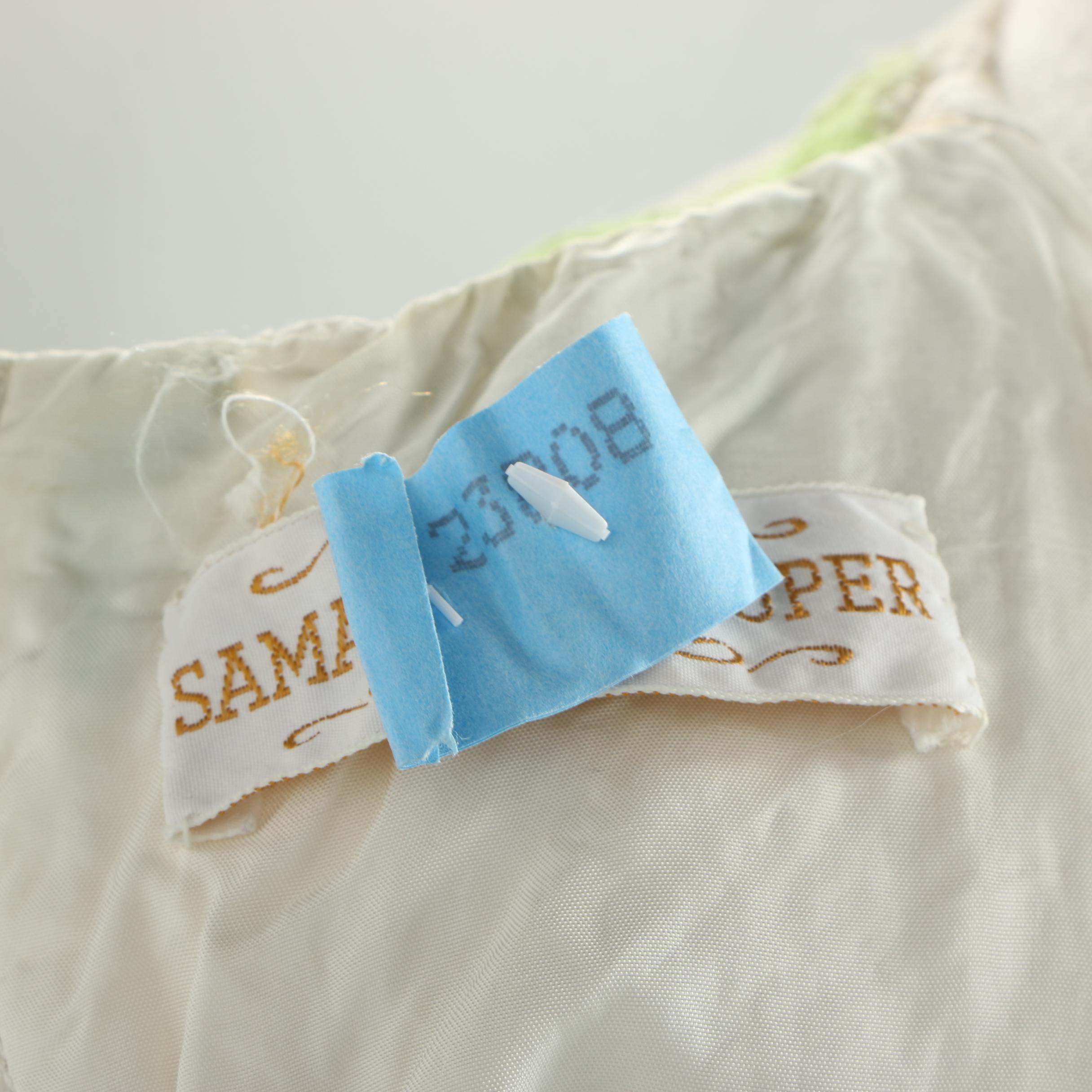 Samantha Cooper Crochet Lace Prairie Dress, 1970s Vintage