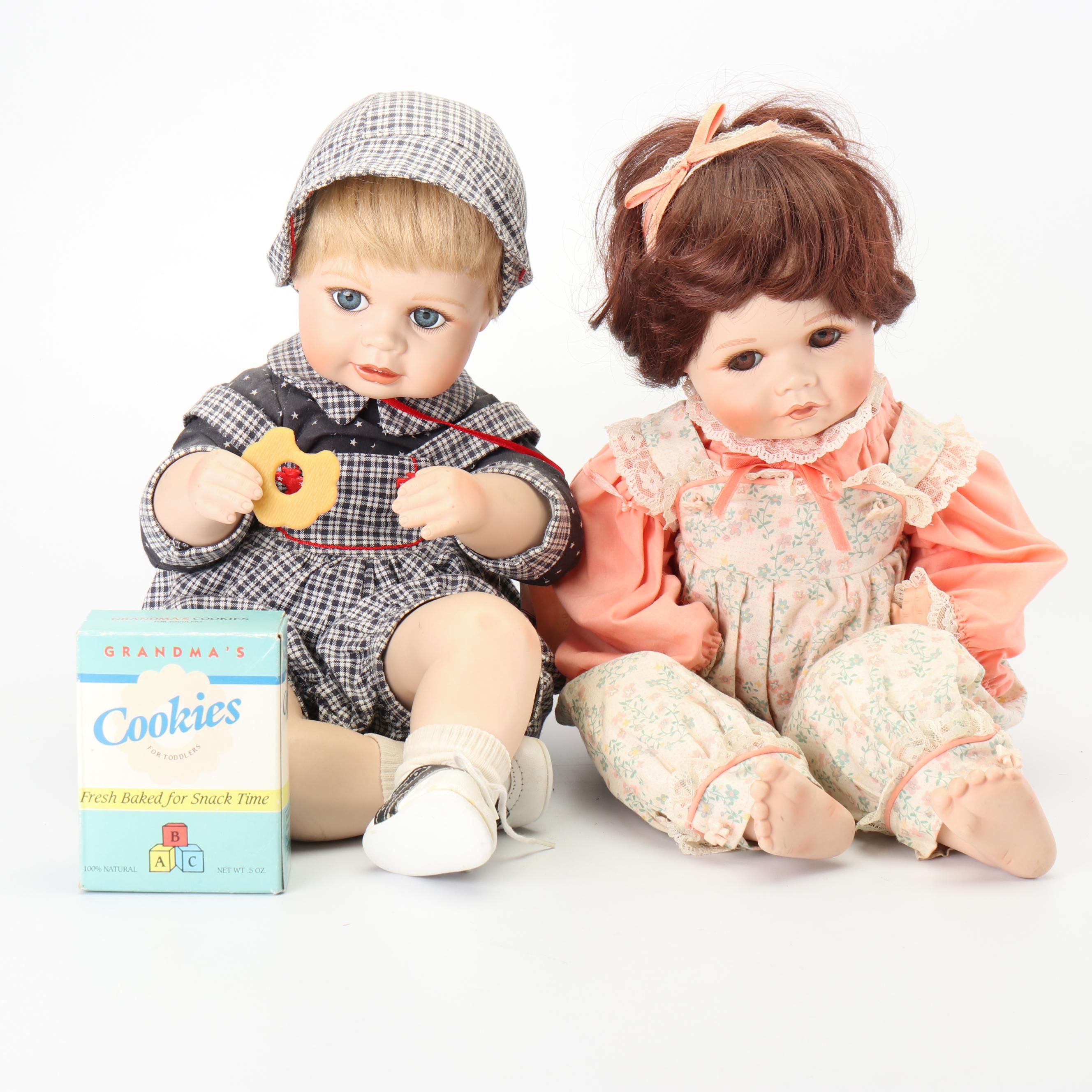 Sara and Andrew Porcelain Heritage Dolls from The Hamilton Collection