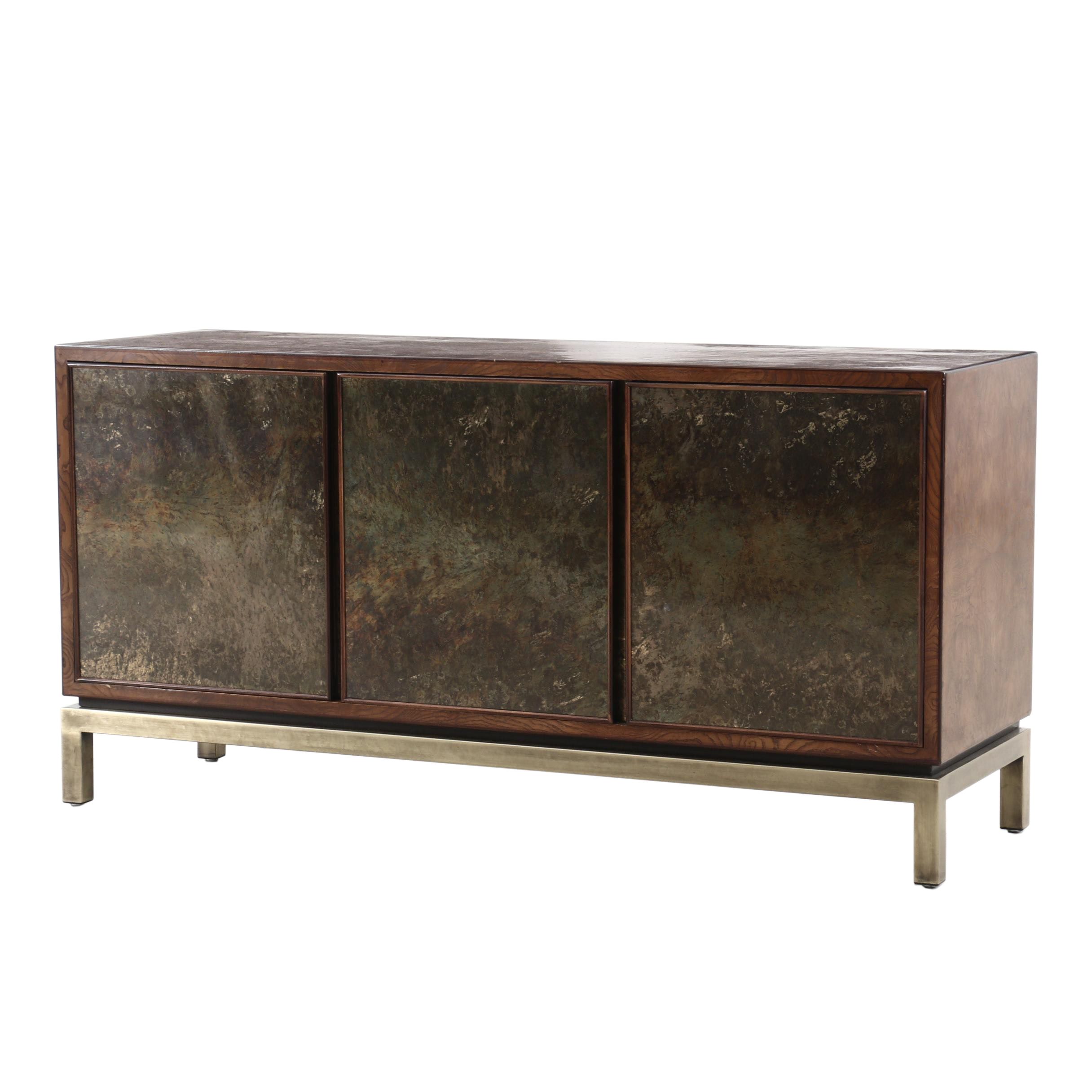 John Widdicomb Burl Wood Credenza, Mid-20th Century