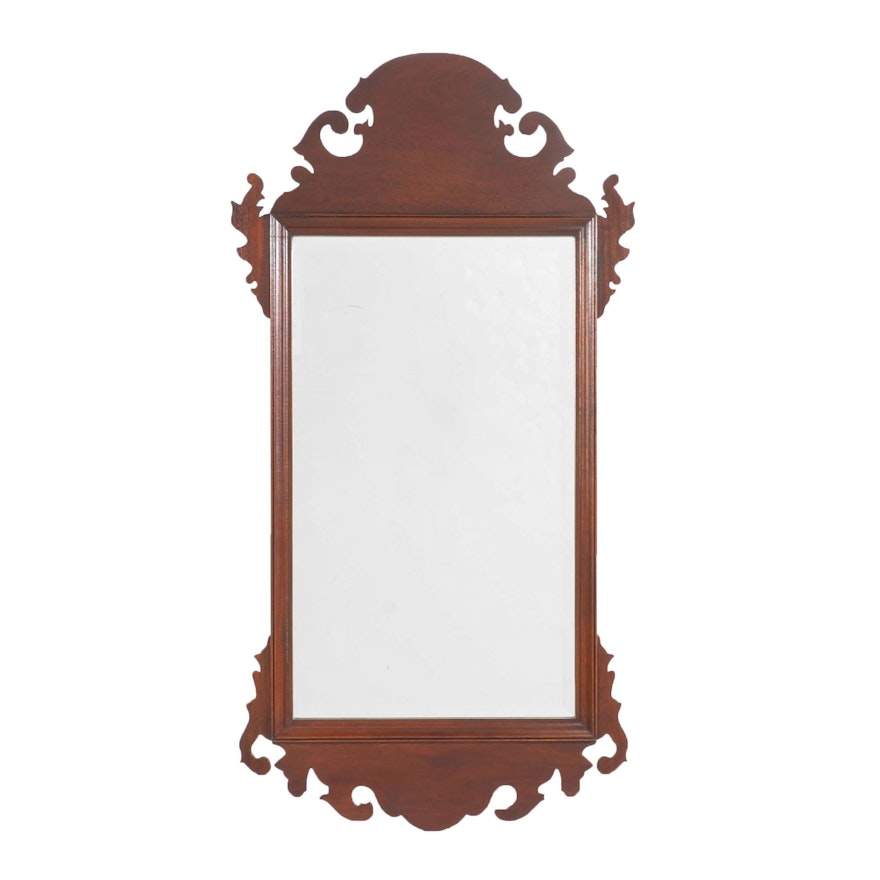 Chippendale Style Beveled Wall Mirror