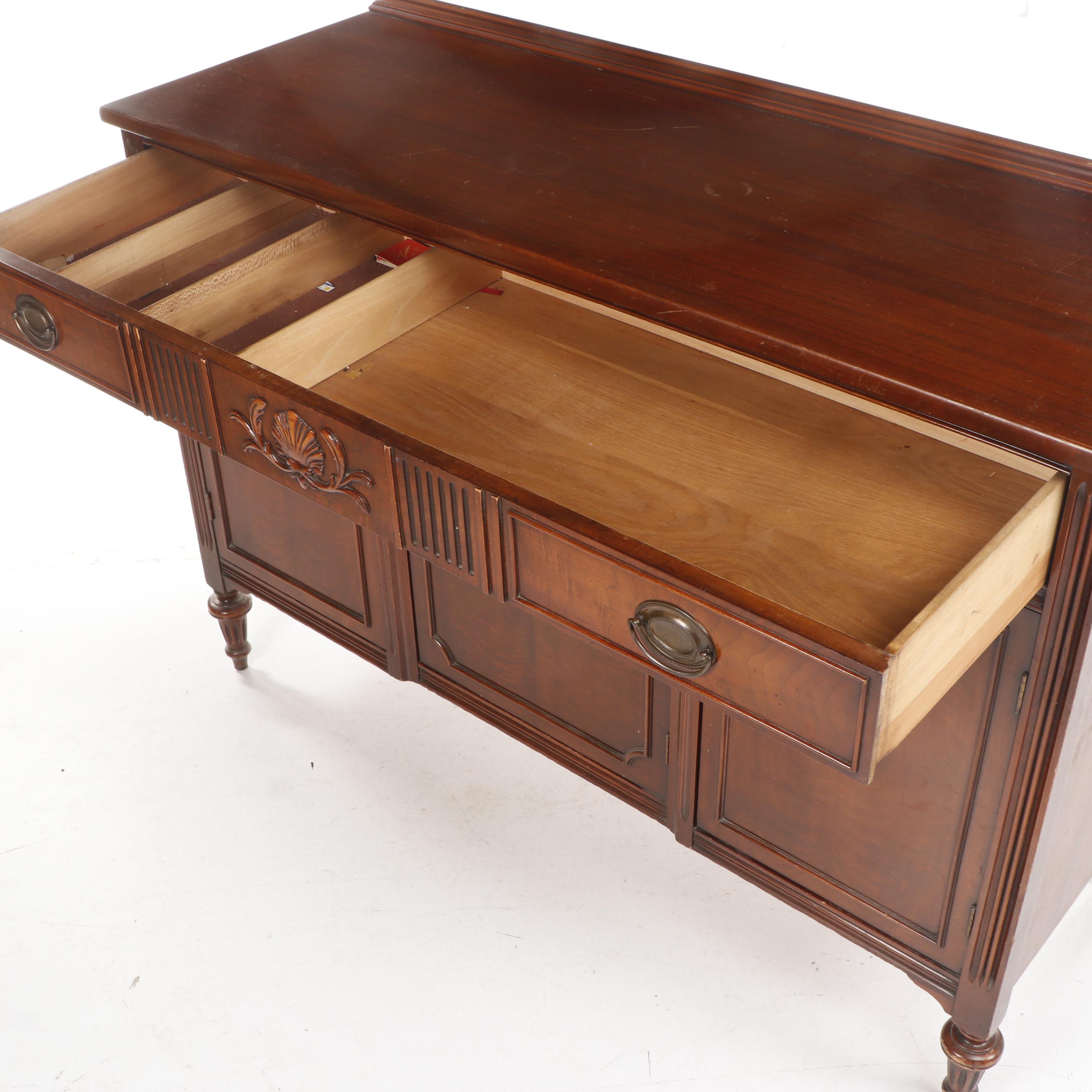 John M. Smyth Federal Style Mahogany Buffet, Mid to Late 20th Century