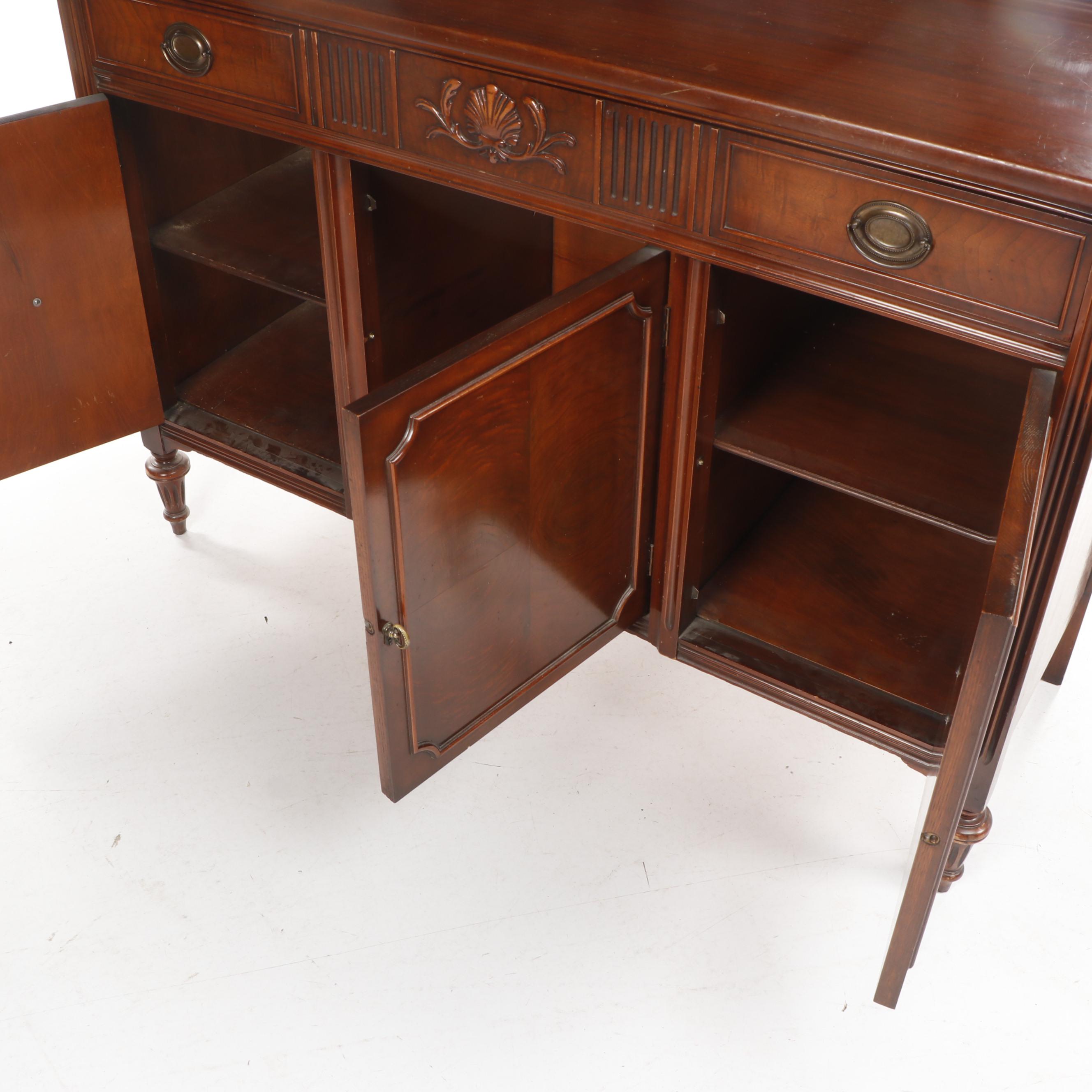 John M. Smyth Federal Style Mahogany Buffet, Mid to Late 20th Century