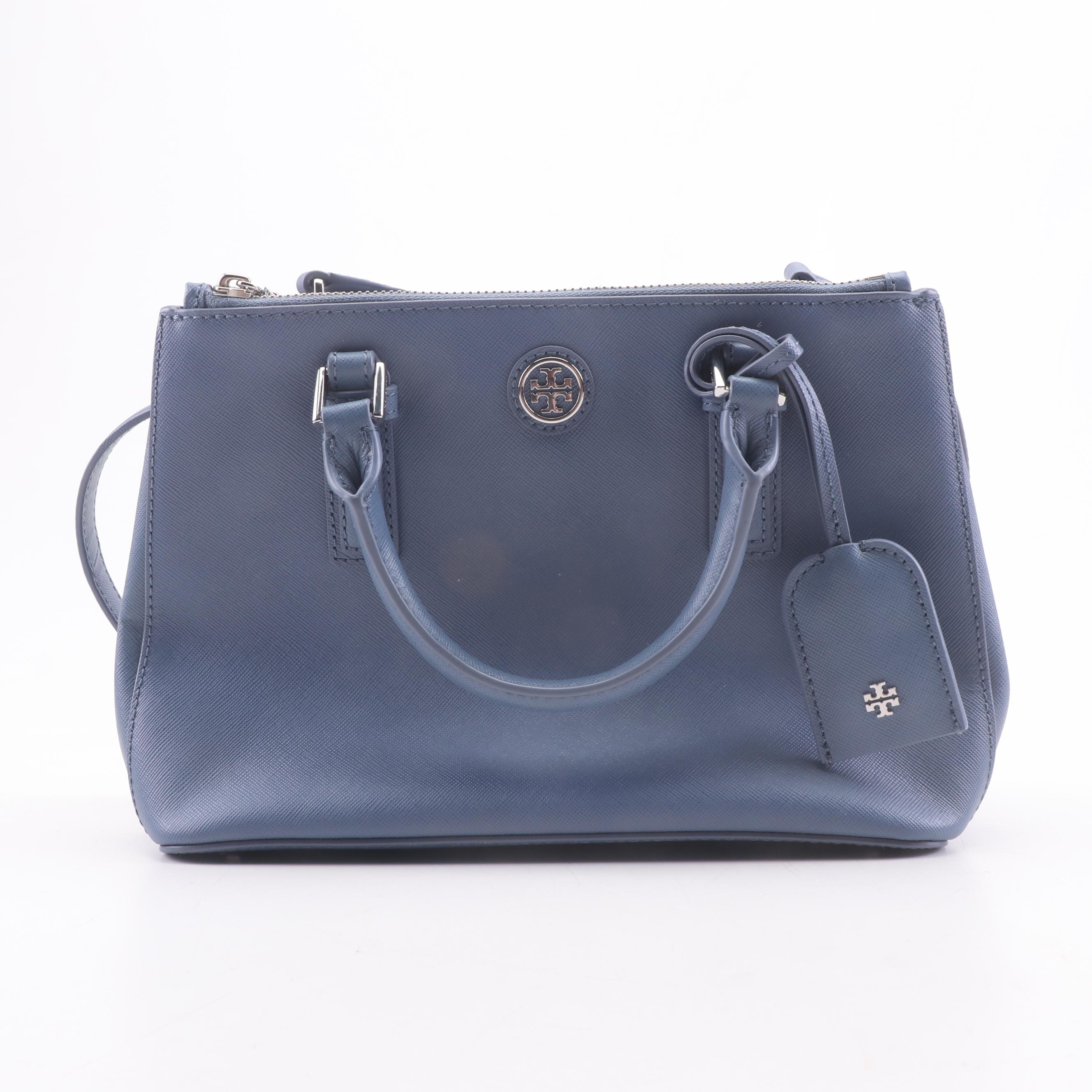 Tory Burch Convertible Bag and Clutch in Saffiano Crosshatch Leather