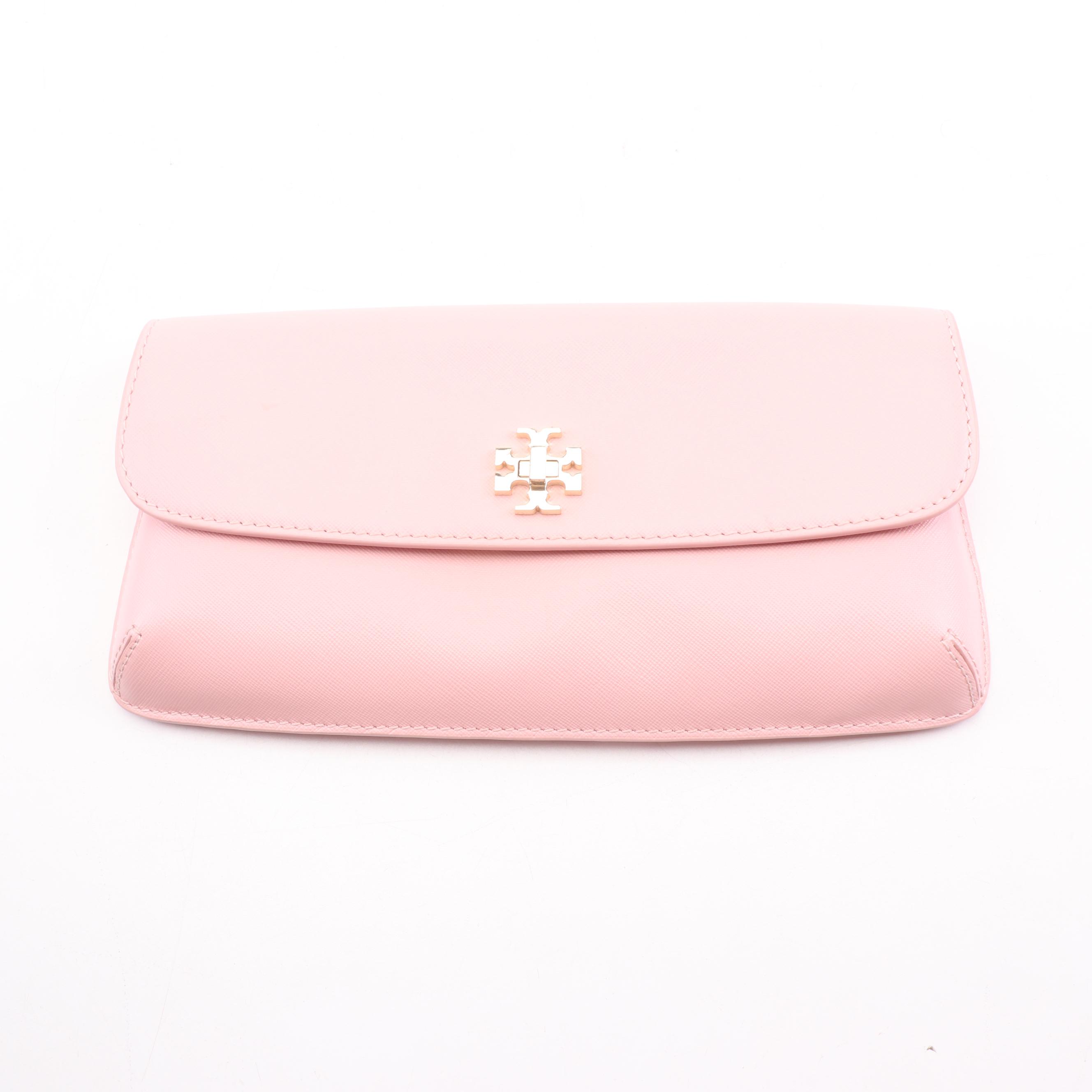 Tory Burch Convertible Bag and Clutch in Saffiano Crosshatch Leather