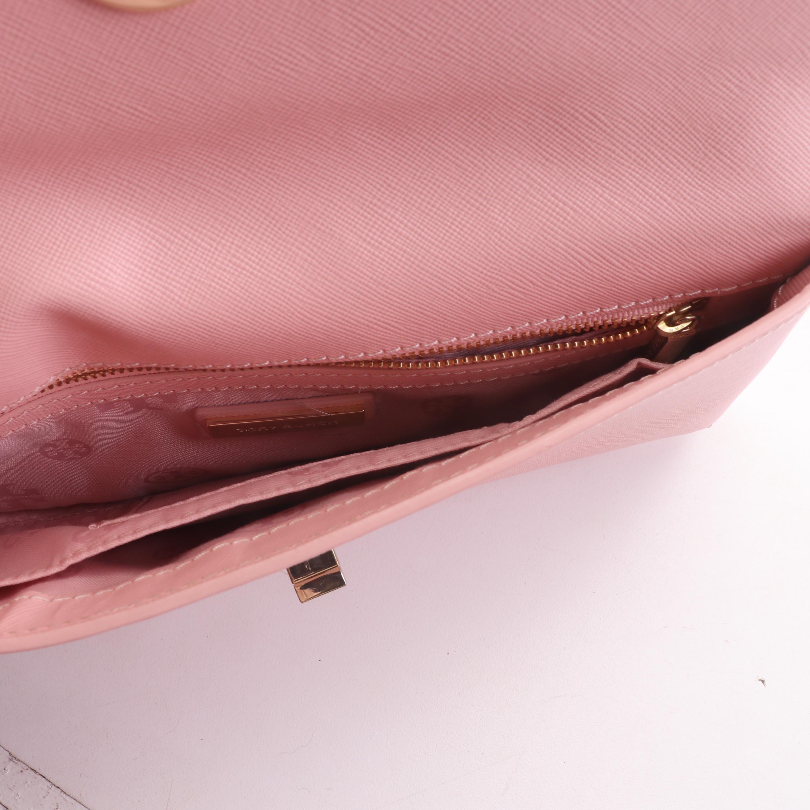 Tory Burch Convertible Bag and Clutch in Saffiano Crosshatch Leather