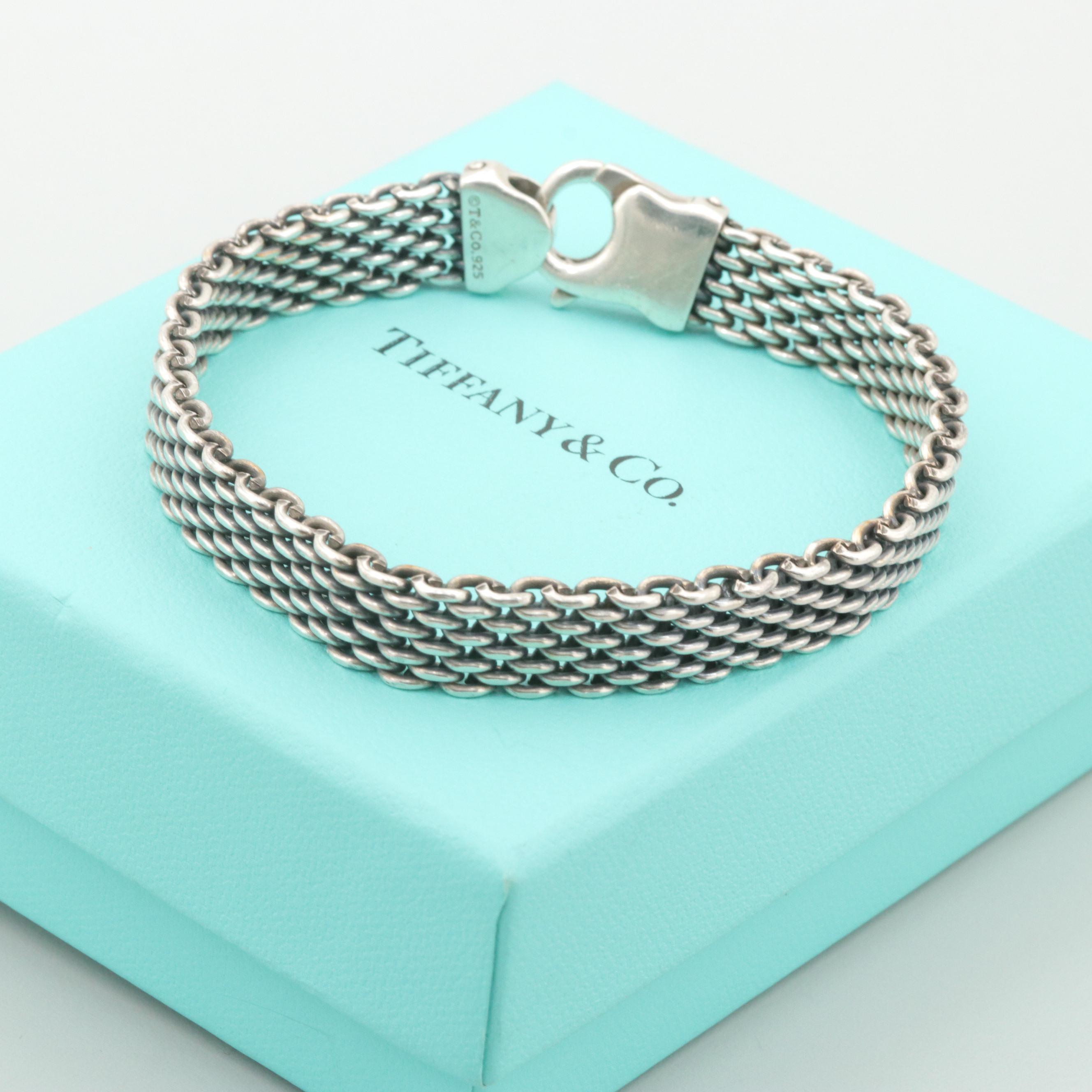 Tiffany & Co. Sterling Silver Mesh Bracelet