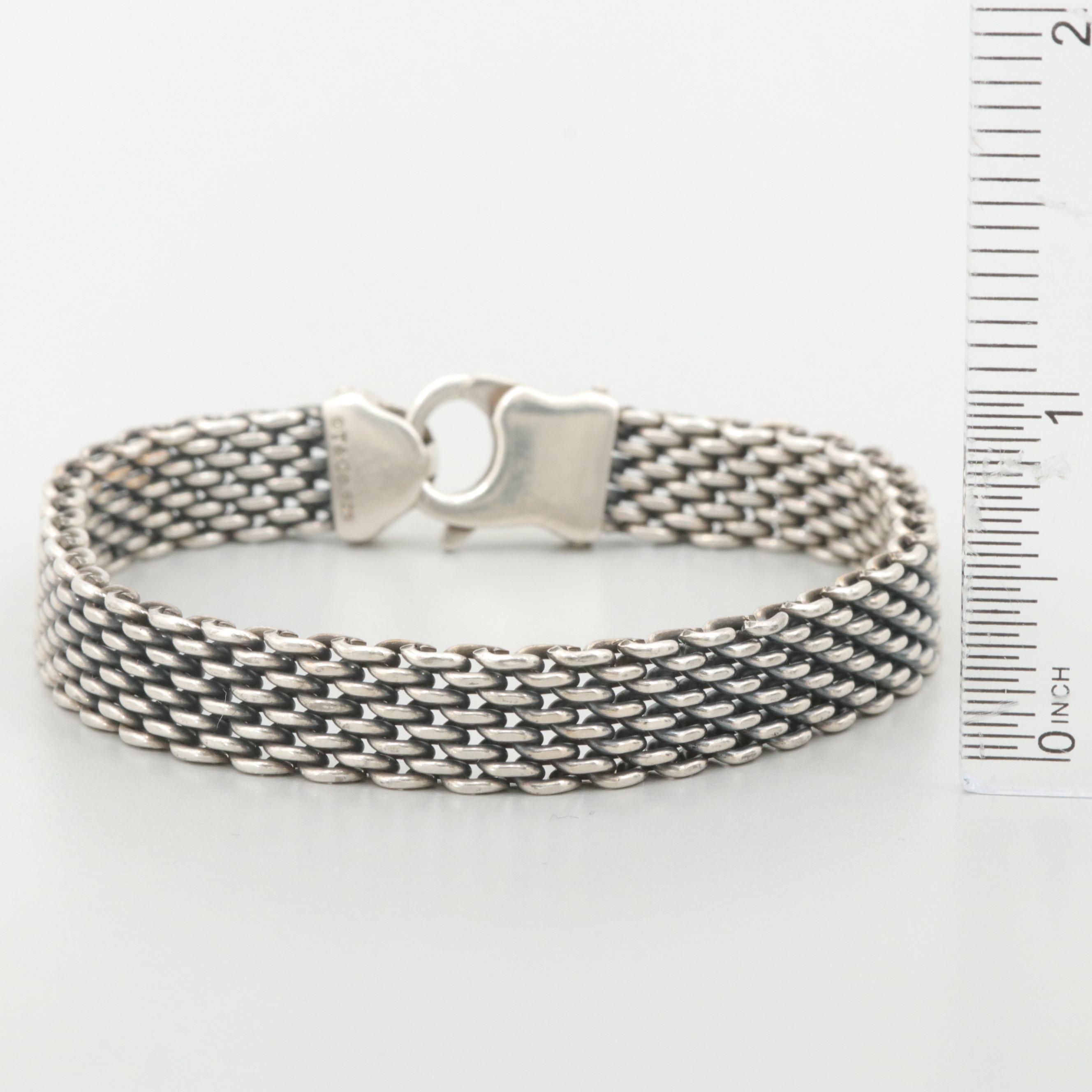 Tiffany & Co. Sterling Silver Mesh Bracelet