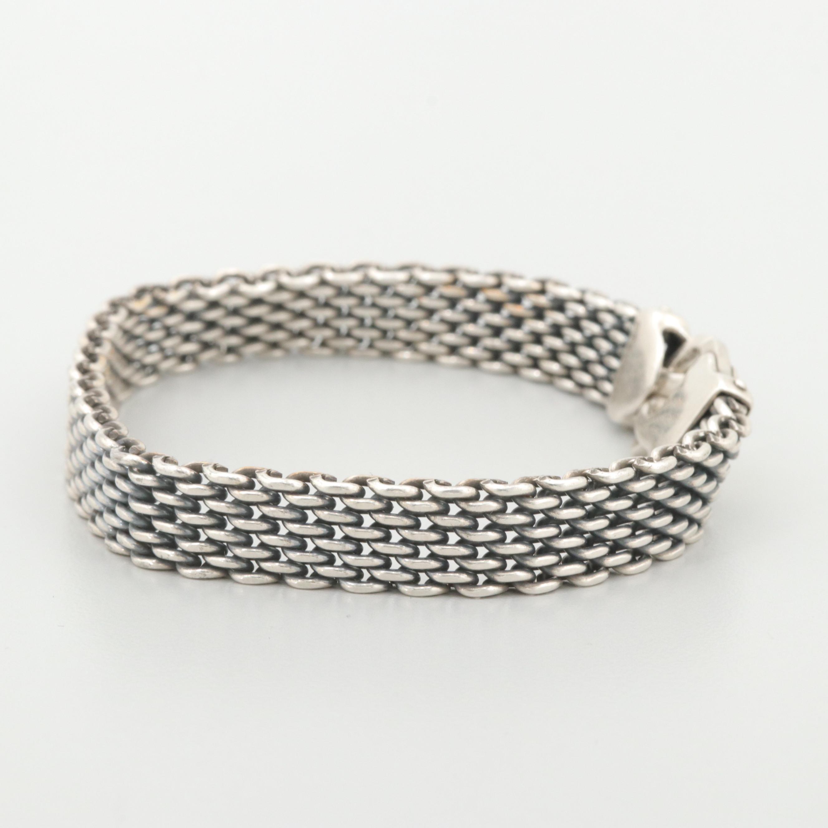 Tiffany & Co. Sterling Silver Mesh Bracelet