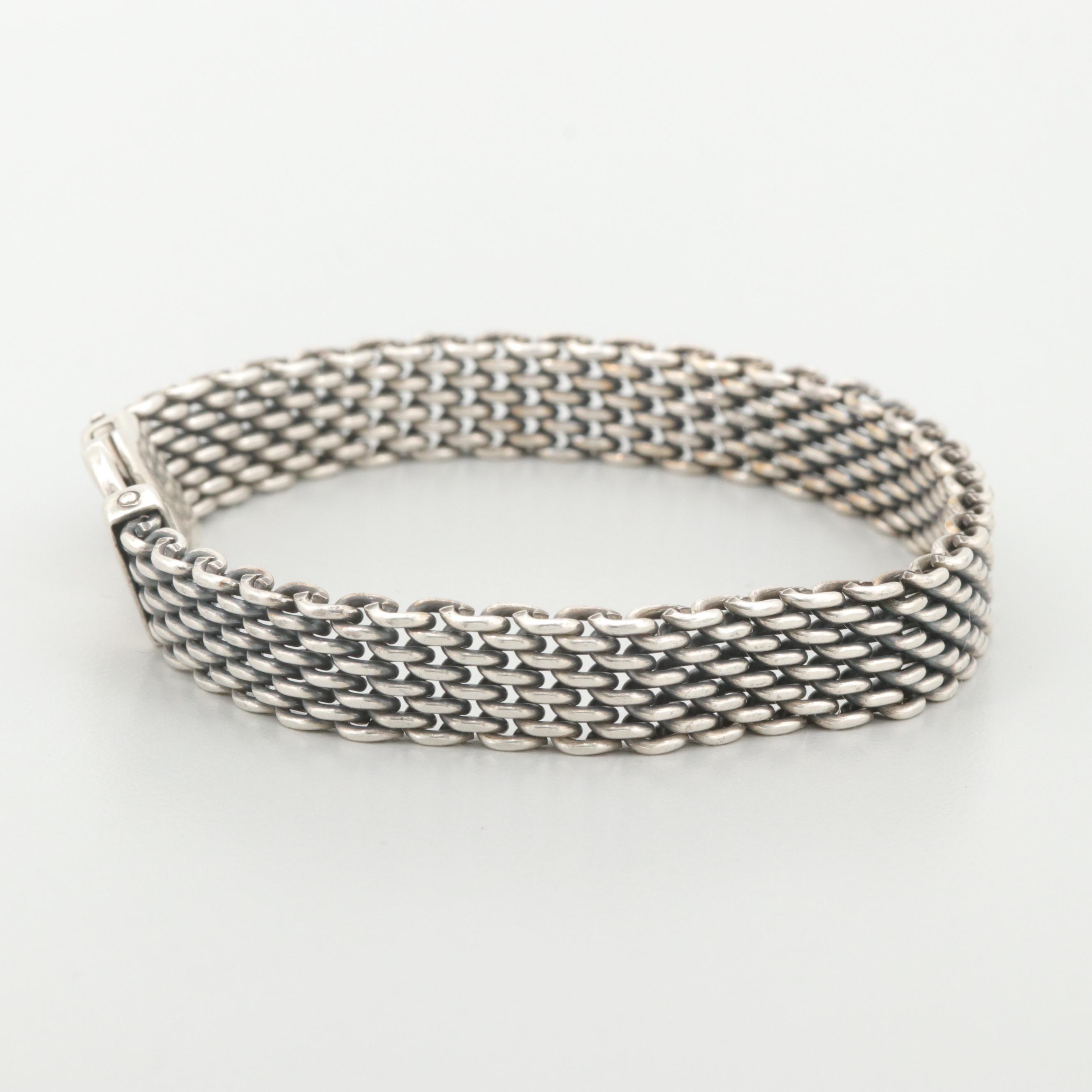 Tiffany & Co. Sterling Silver Mesh Bracelet