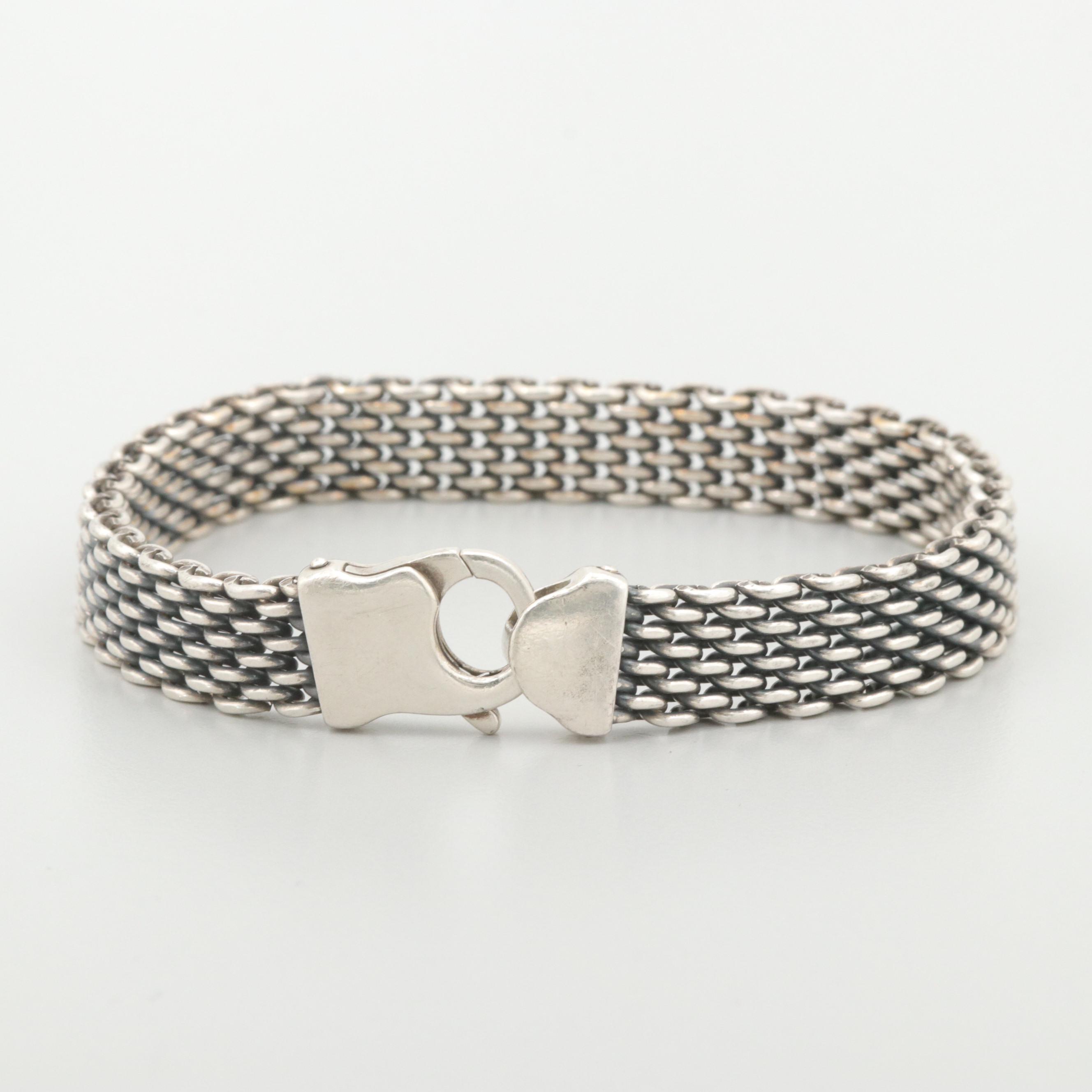 Tiffany & Co. Sterling Silver Mesh Bracelet