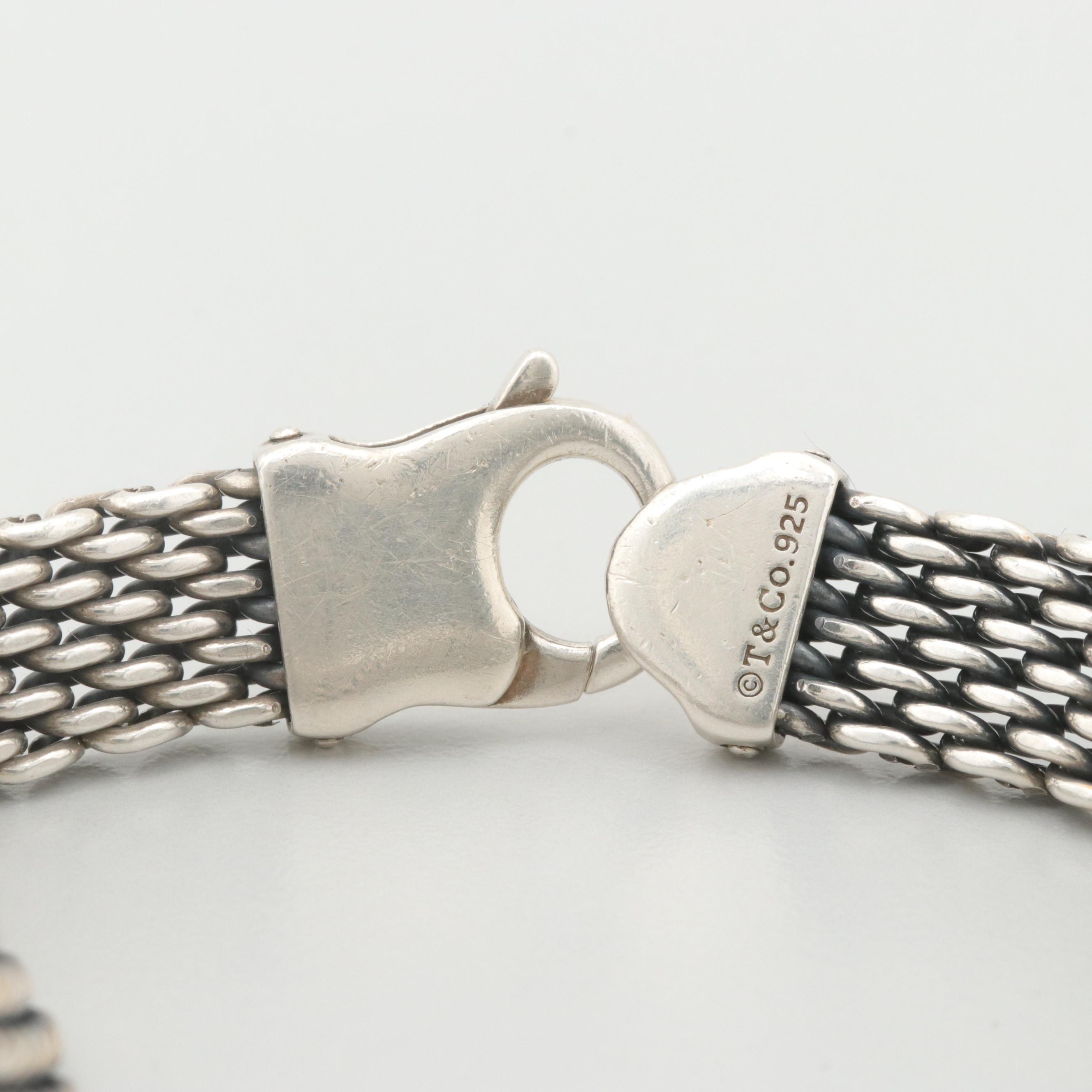Tiffany & Co. Sterling Silver Mesh Bracelet