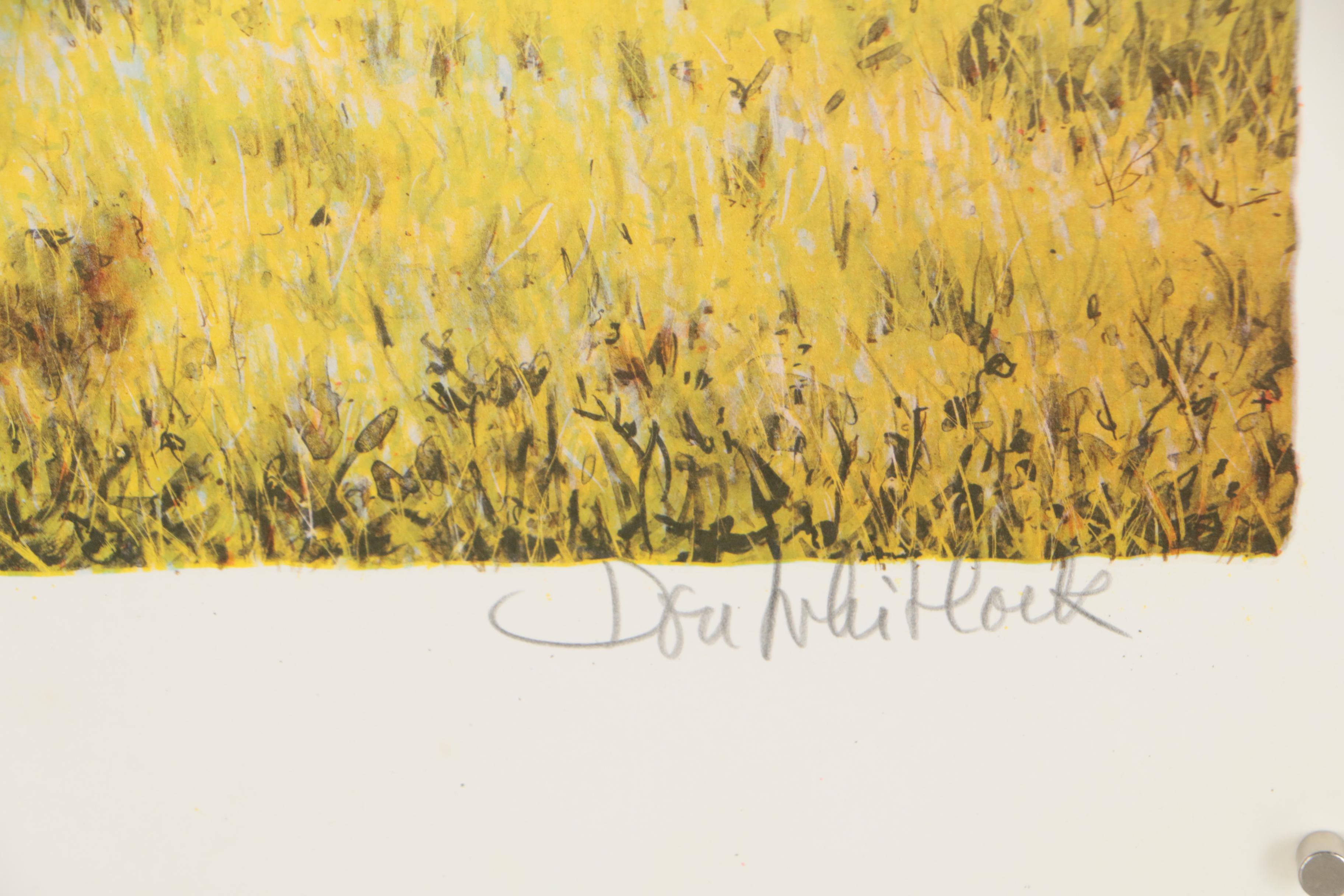 Don Whitlock Lithograph of a Cabin