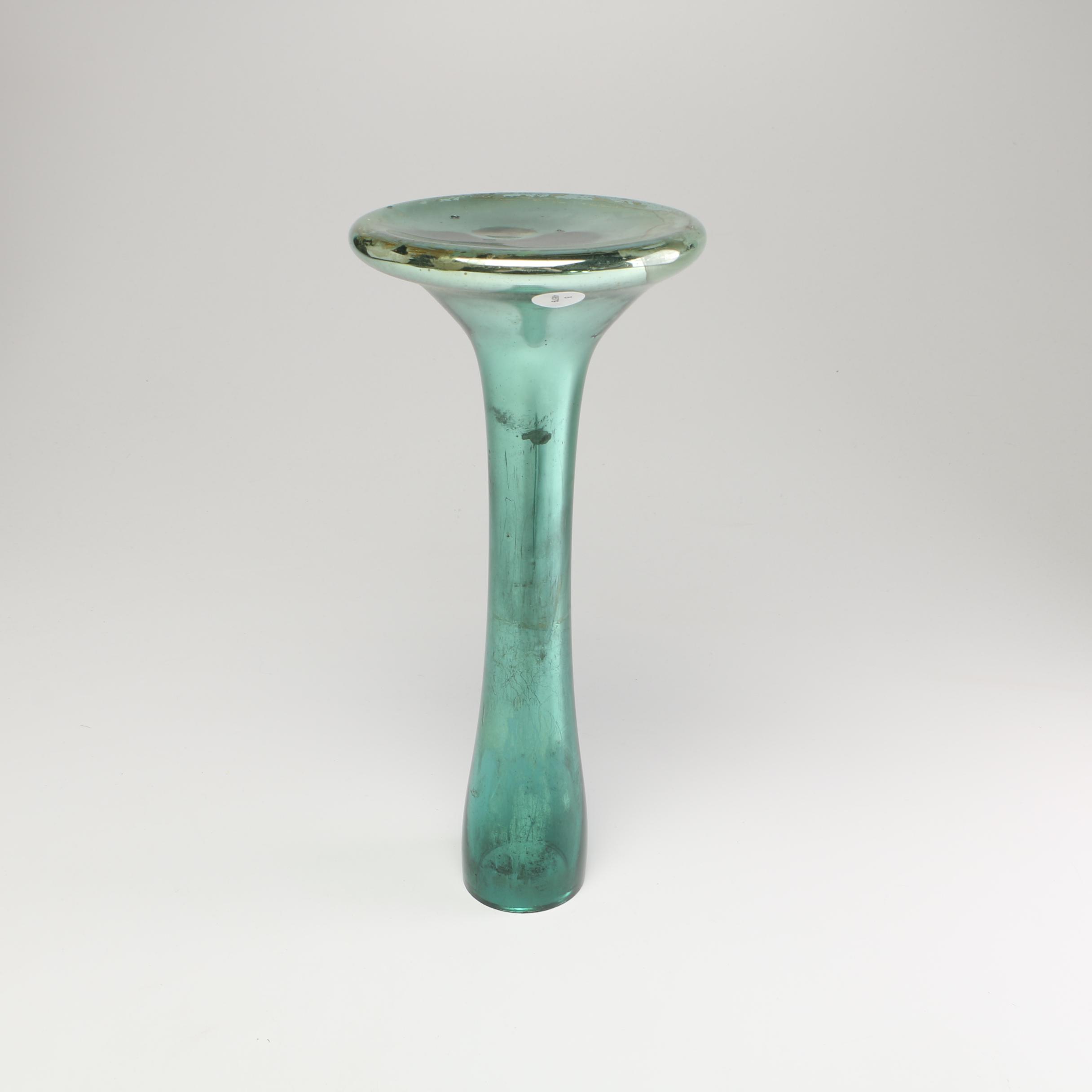 Mid-19th to Early 20th Century Hand Blown Mercury Glass Gazing Sculpture