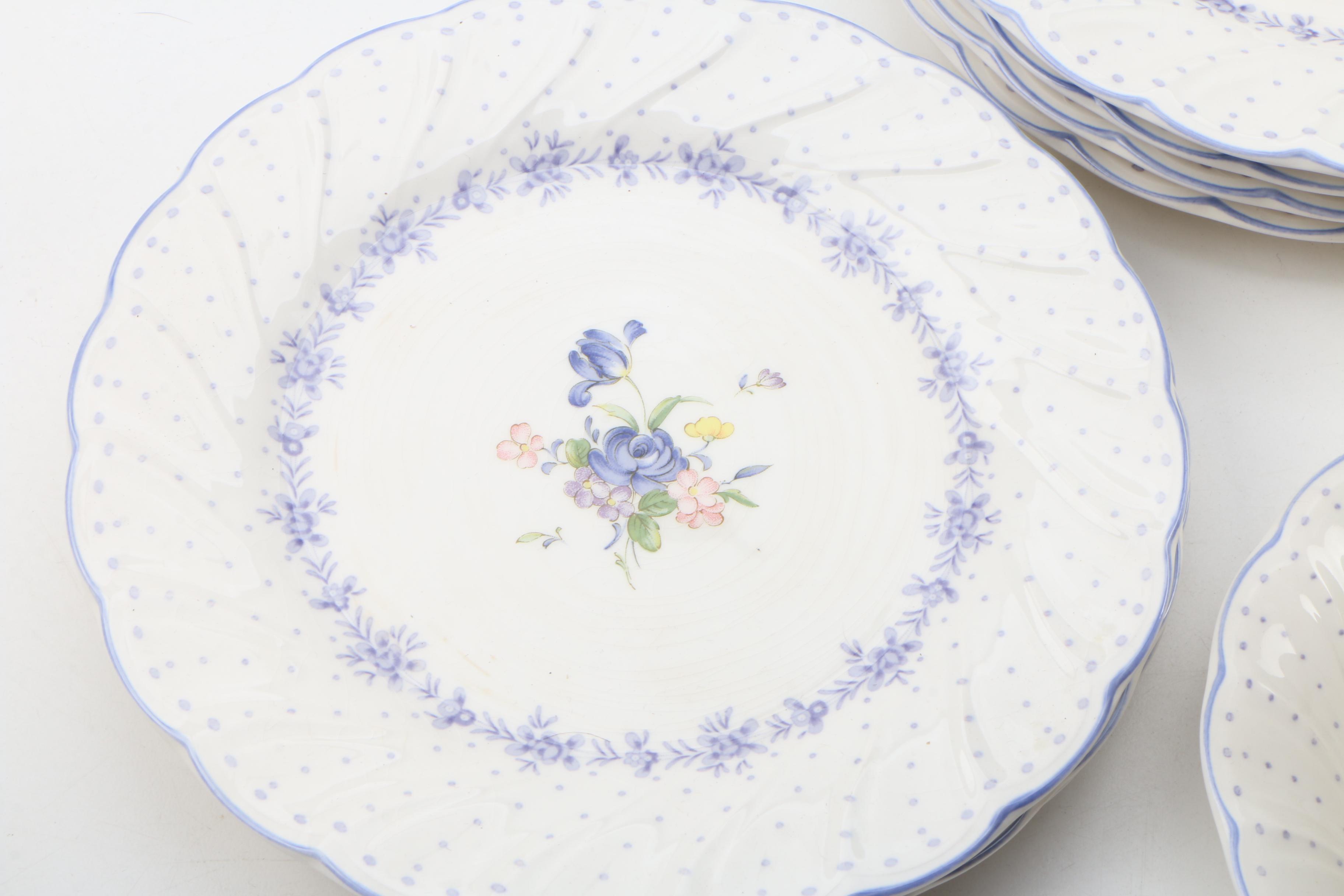 Nikko "Blue Peony" China Dinnerware, 1986 - 2014