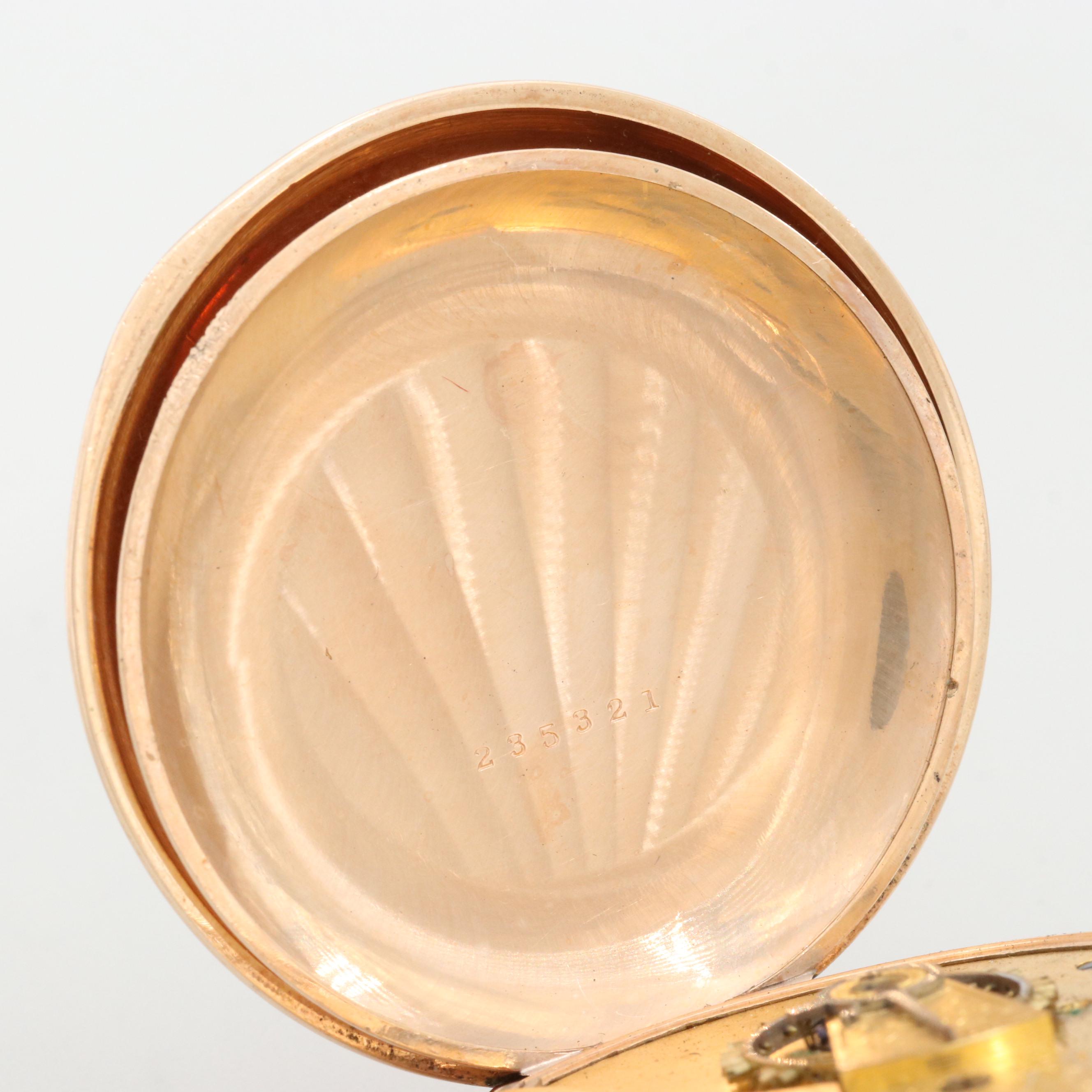 Antique Waltham Gold Filled Hunter Case Pocket Watch, 1888