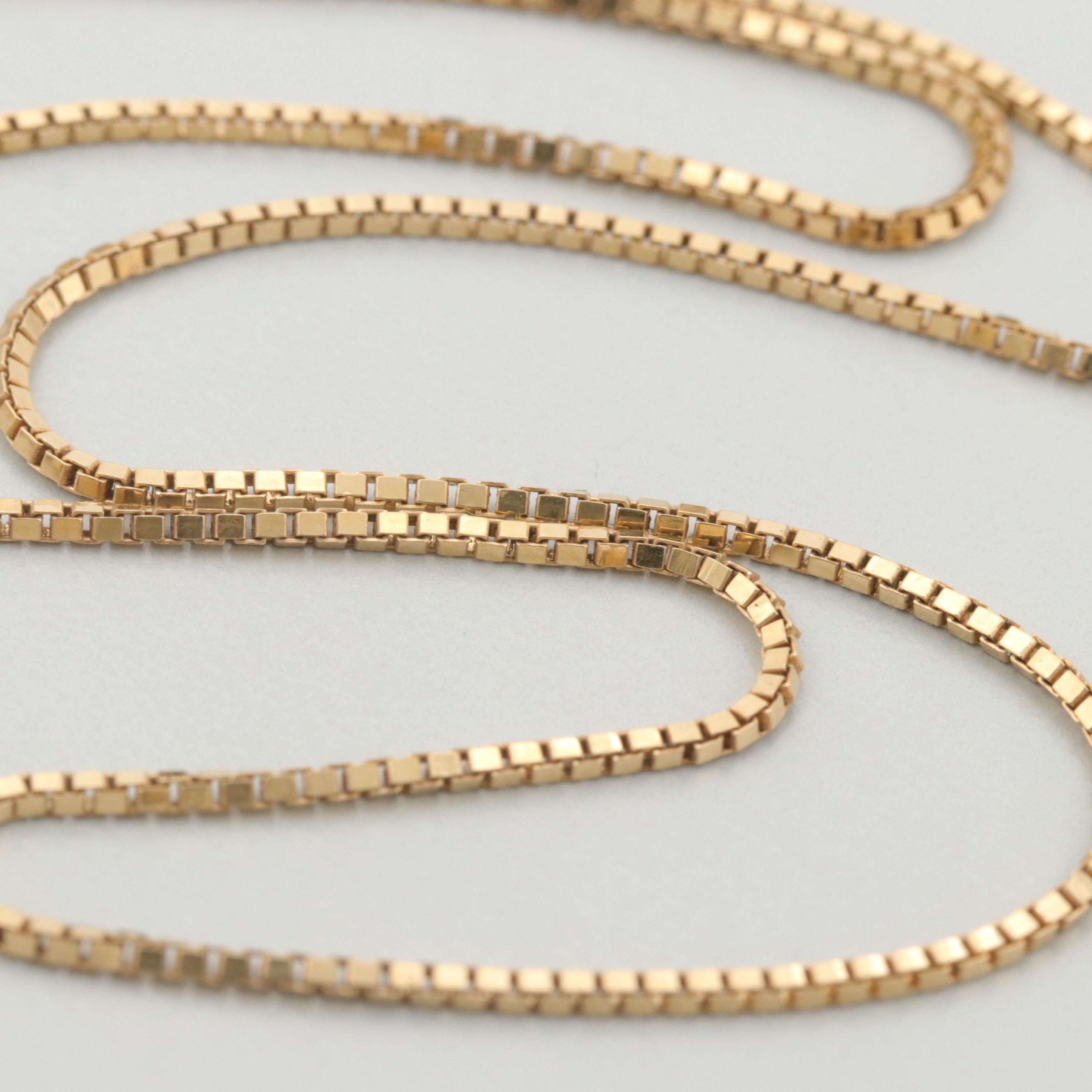 Vintage Italian Balestra 18K Yellow Gold Chain Necklace
