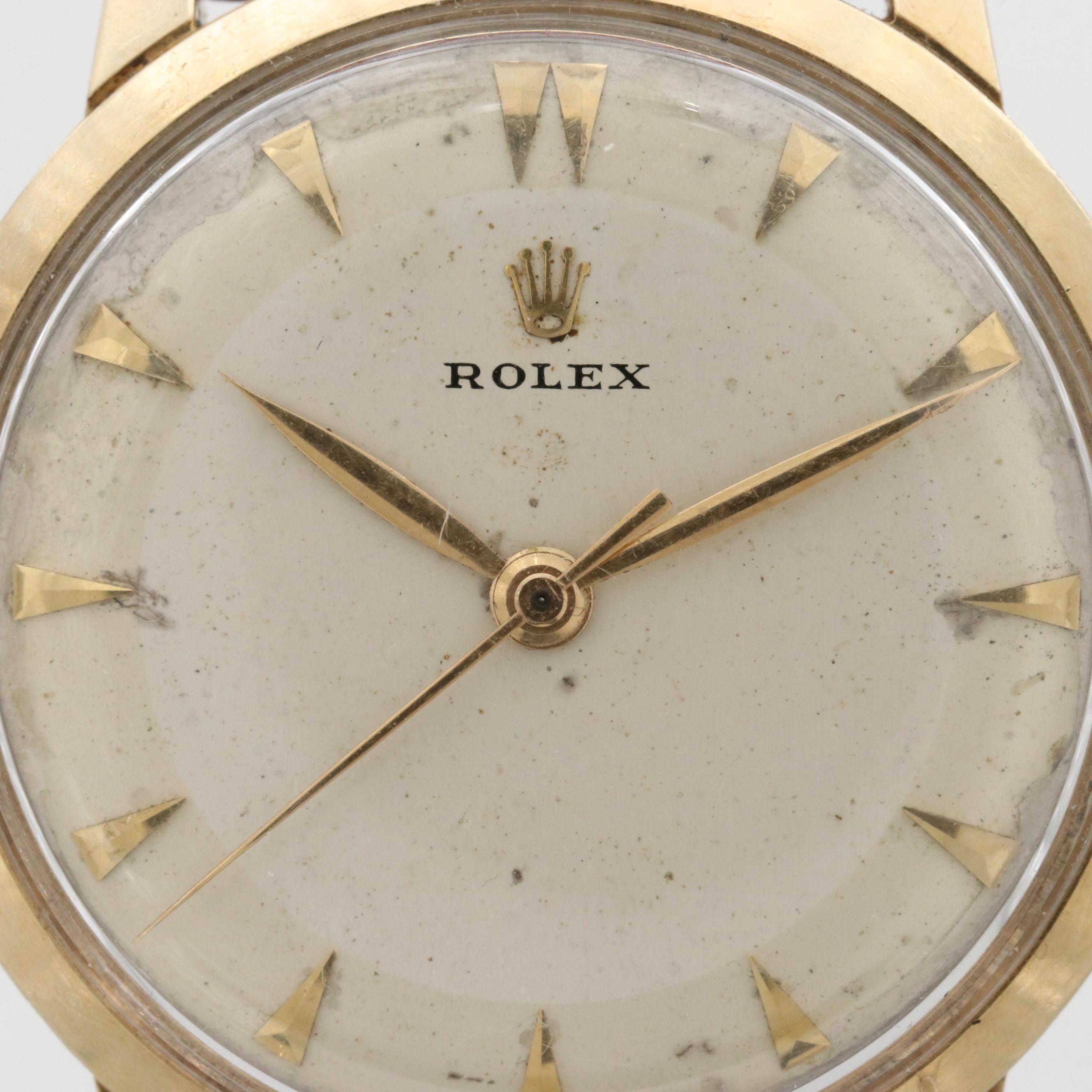 Vintage Rolex 14K Yellow Gold Watch, 1954