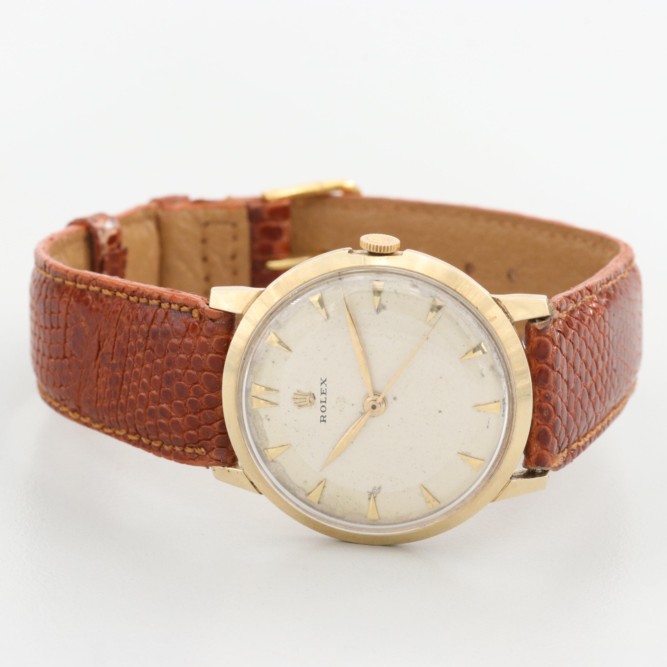 Vintage Rolex 14K Yellow Gold Watch, 1954