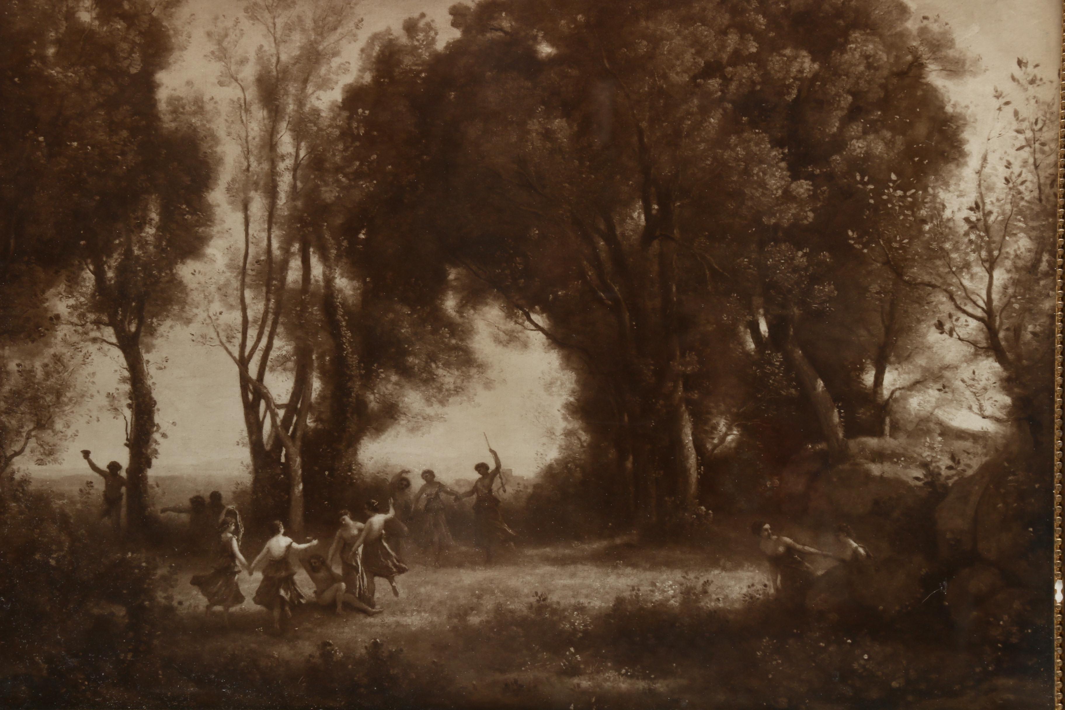 Photogravure after Jean-Baptiste-Camille Corot "Morning, Dance of the Nymphs"