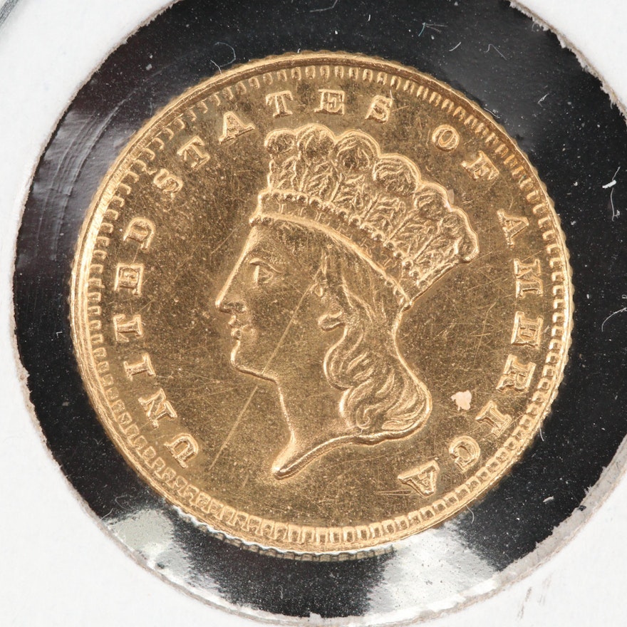 1888 Indian Princess Head Gold Dollar
