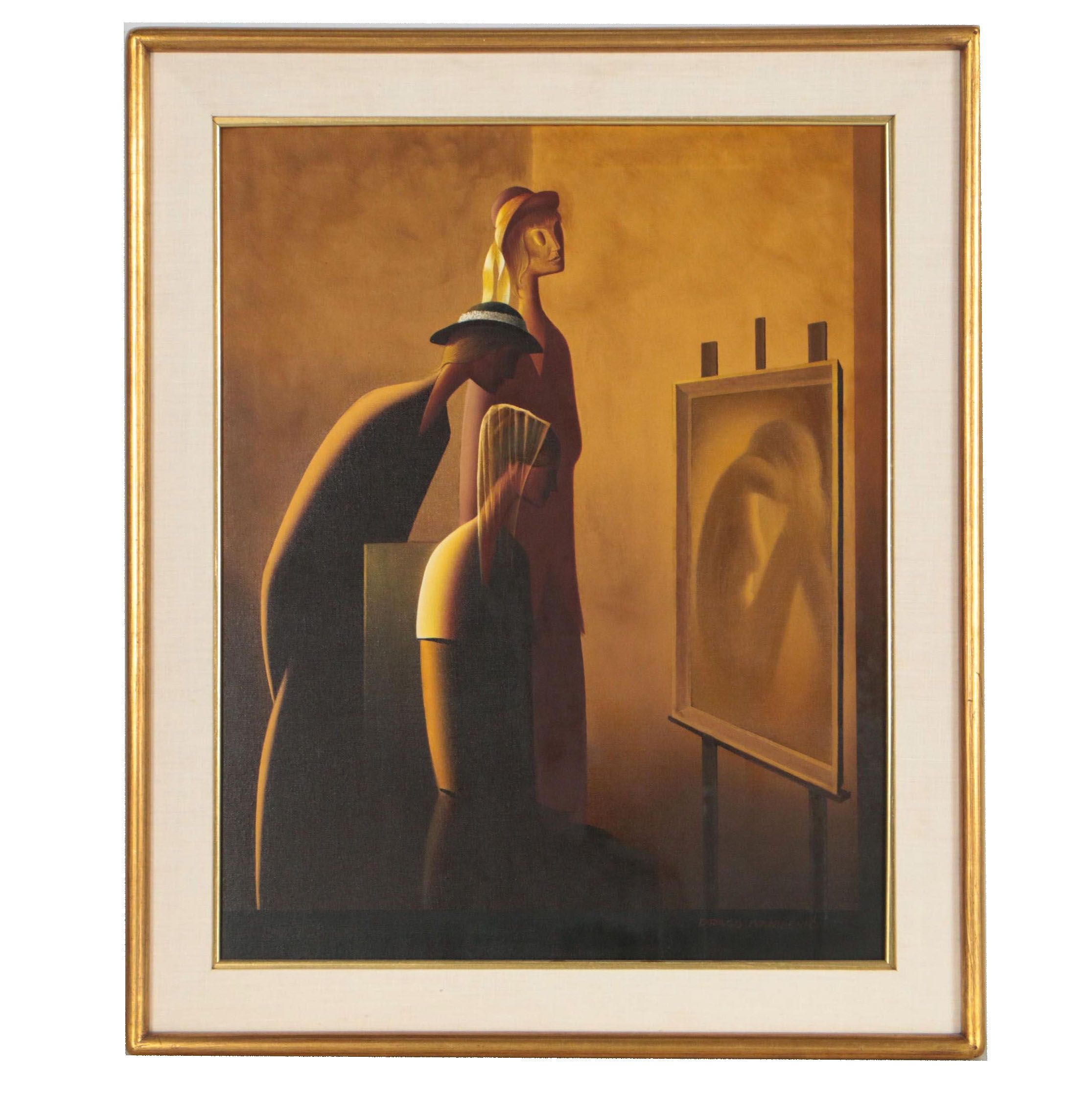 Drago Ivanišević Figural Oil Painting