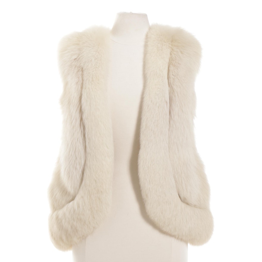 Blue Fox Fur Open-Front Vest from Sam Bifano Furs of Dallas