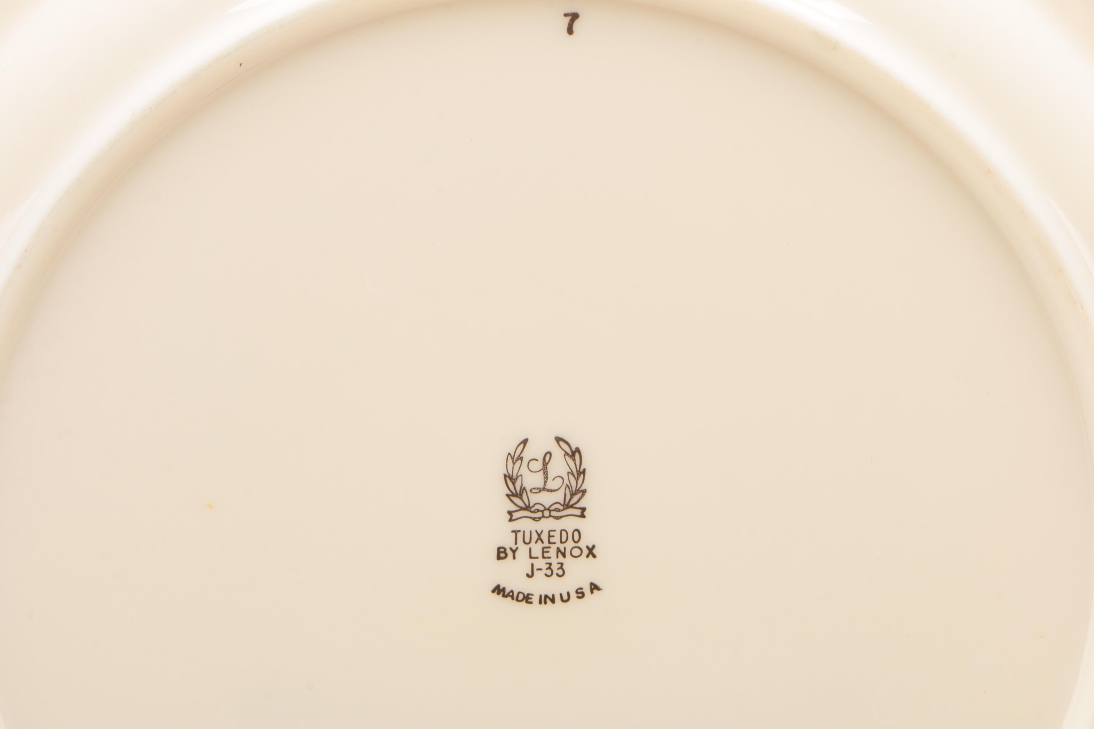 Lenox "Tuxedo" and Other Gold Rimmed Lenox China Dinnerware