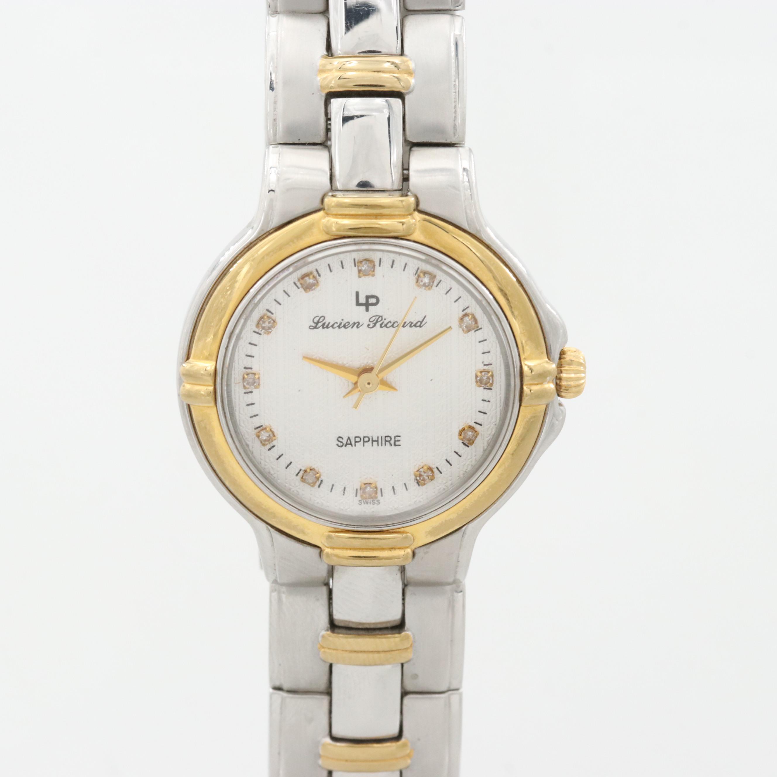 Lucien Piccard Midas Two Tone And Diamond Hour Markers Quartz Watch