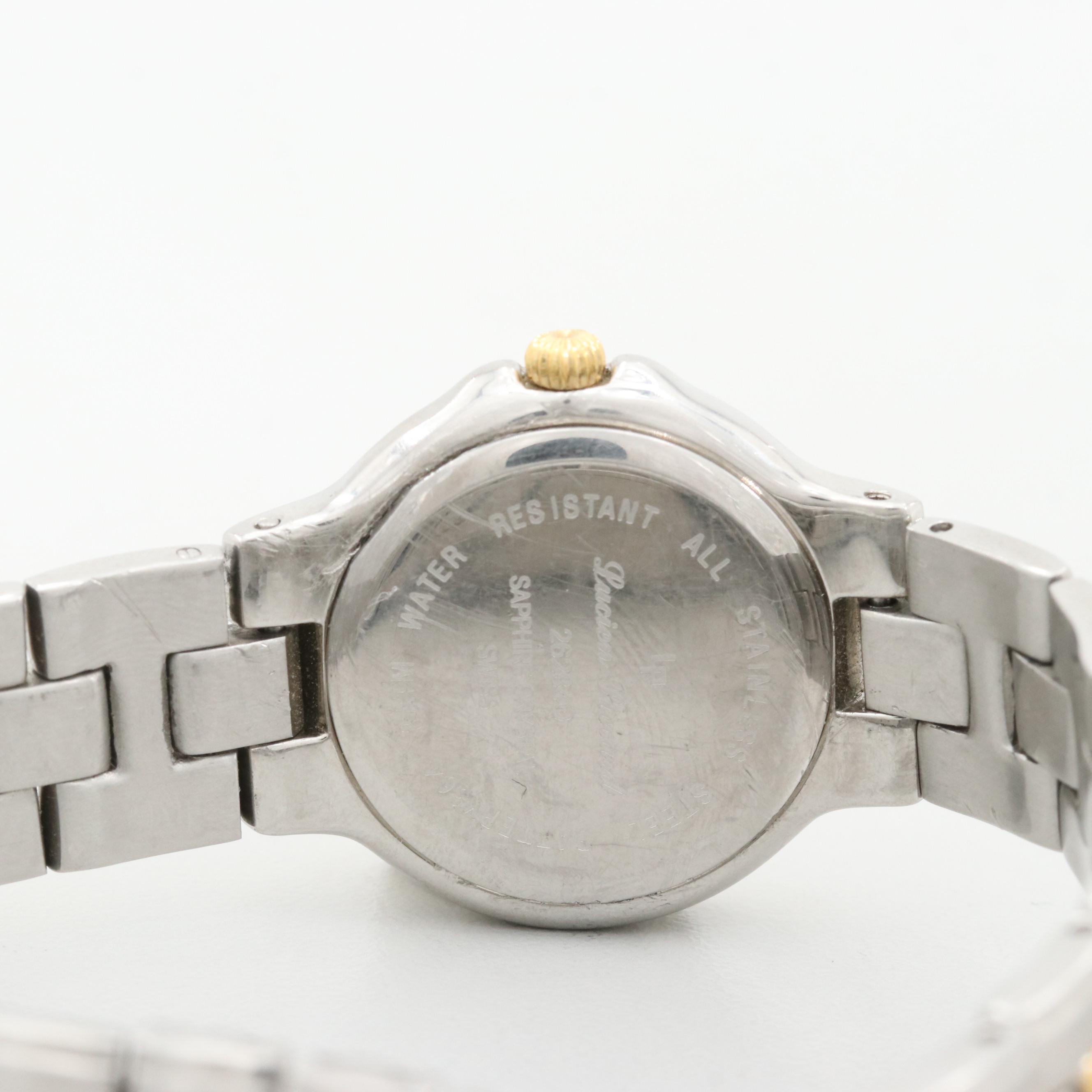 Lucien Piccard Midas Two Tone And Diamond Hour Markers Quartz Watch