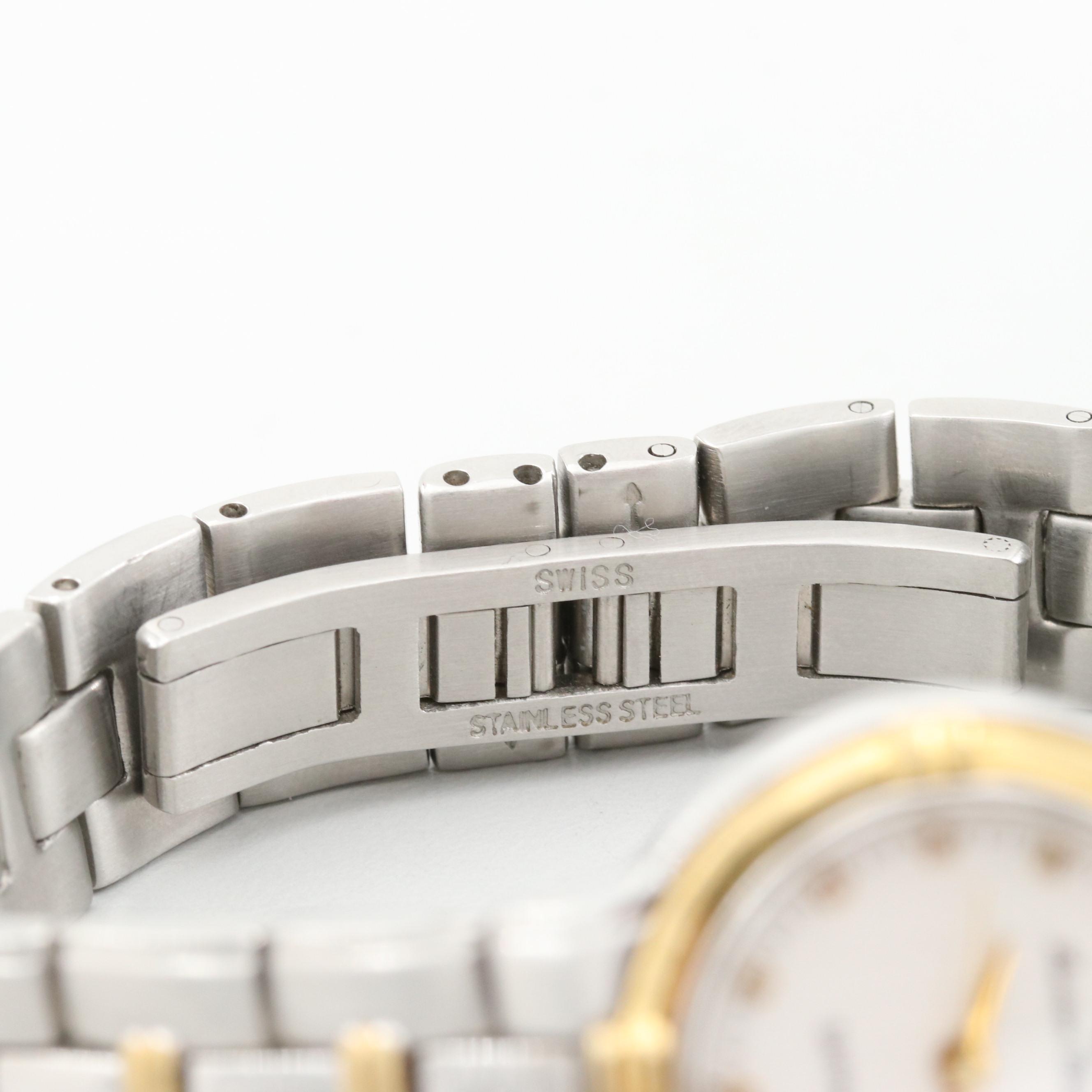 Lucien Piccard Midas Two Tone And Diamond Hour Markers Quartz Watch