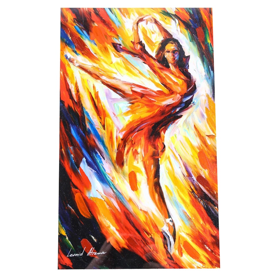 Leonid Afremov Hand Embellished Giclée "Passion and Fire"